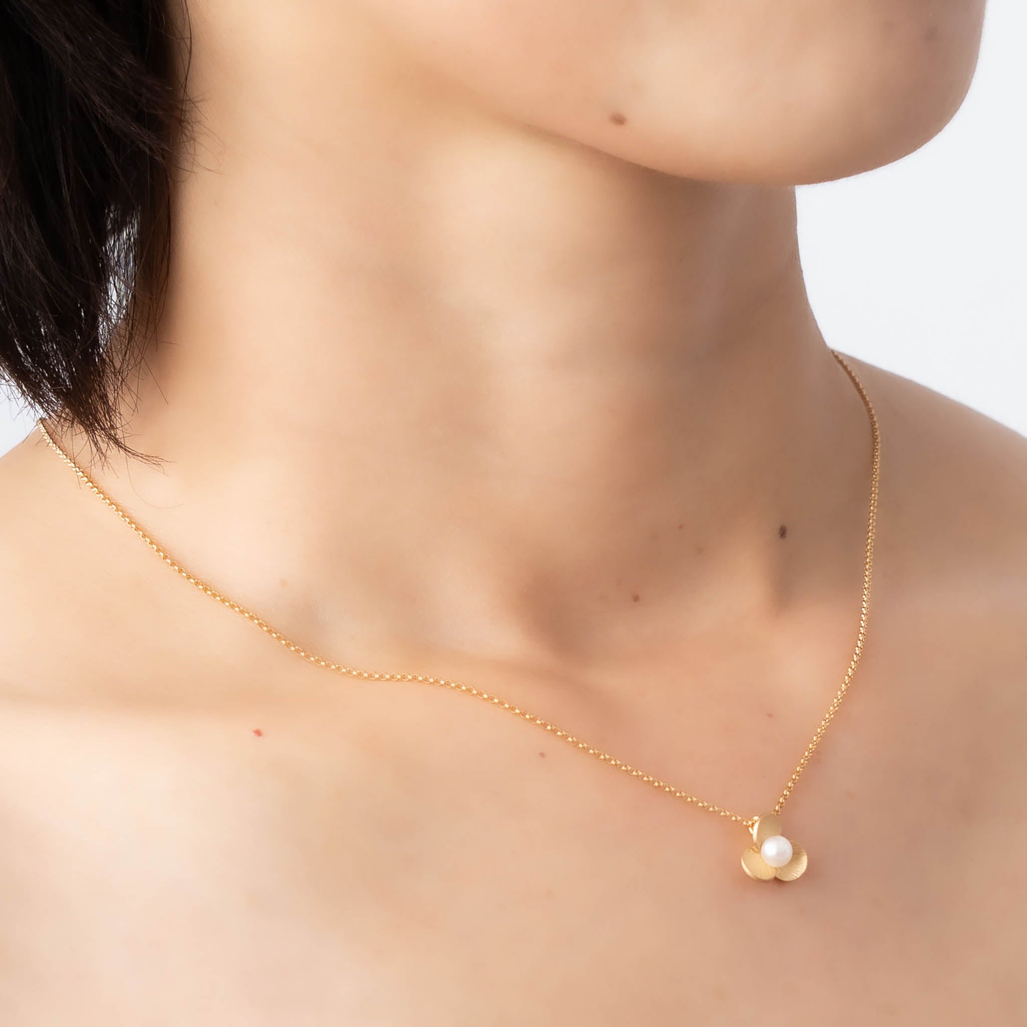 パール シルバーネックレス(アコヤ真珠/6月誕生石)《M0010011》