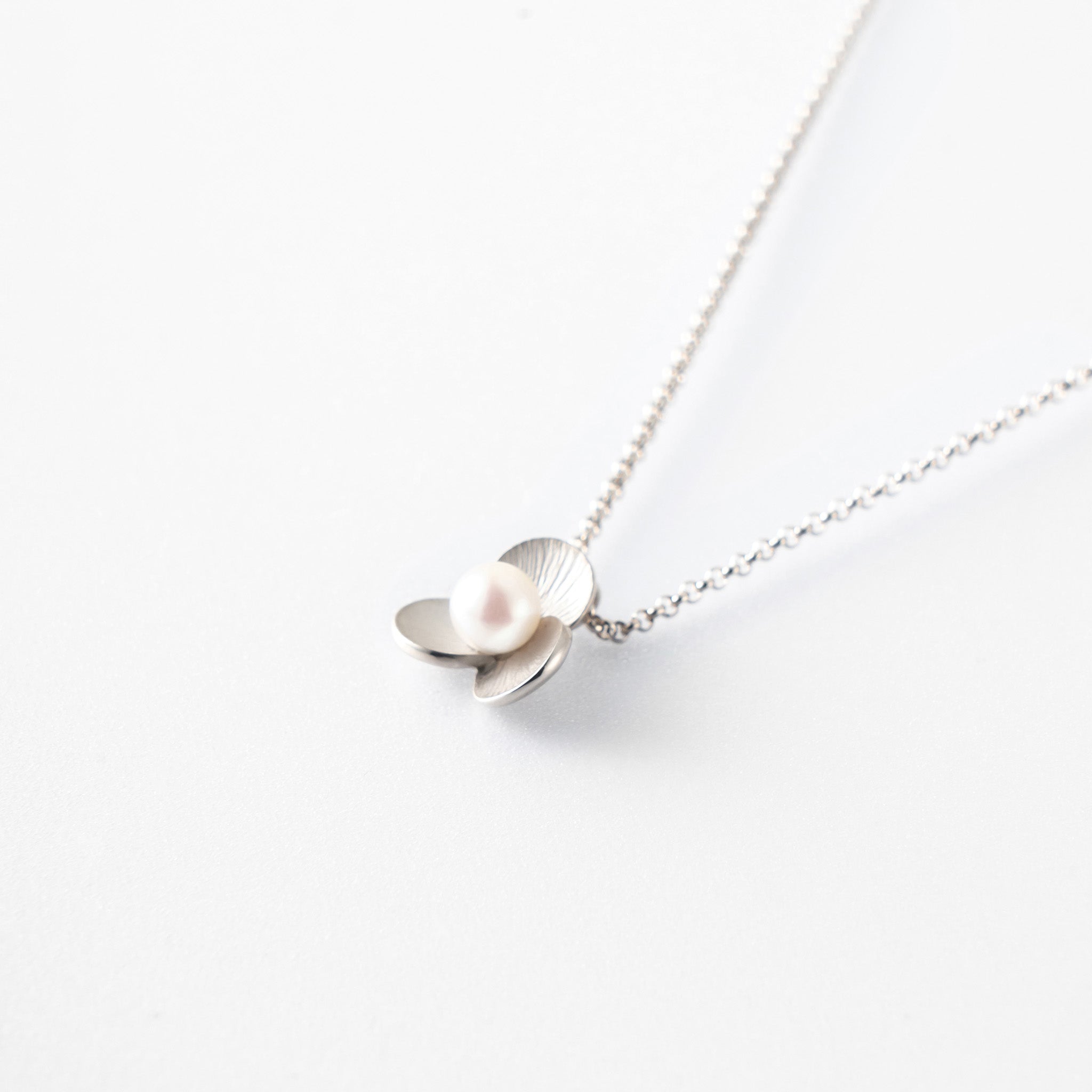 パール シルバーネックレス(アコヤ真珠/6月誕生石)《M0010012》