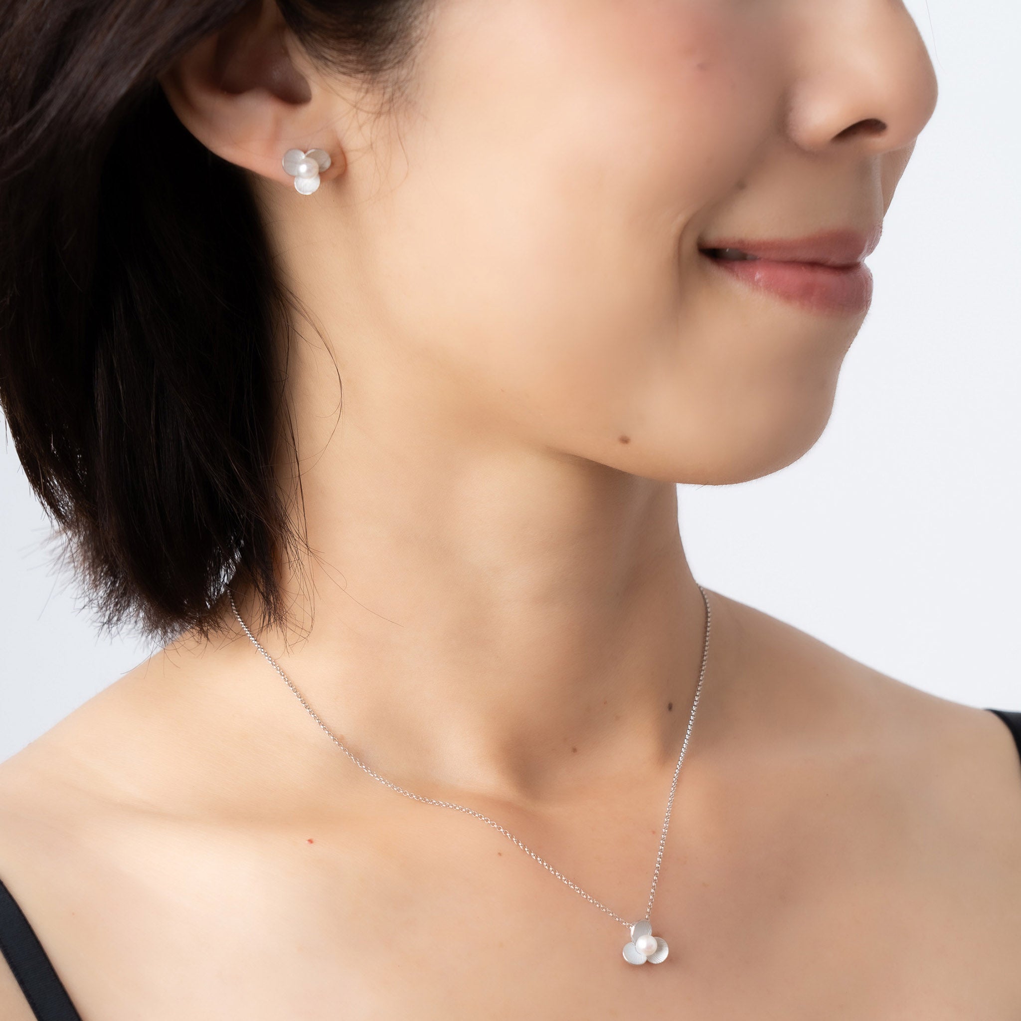 パール シルバーネックレス(アコヤ真珠/6月誕生石)《M0010012》