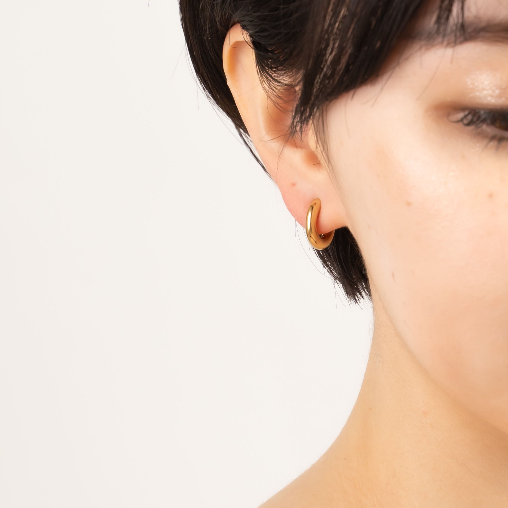 シルバーイヤリング(フープ/鏡面)《M0010021》