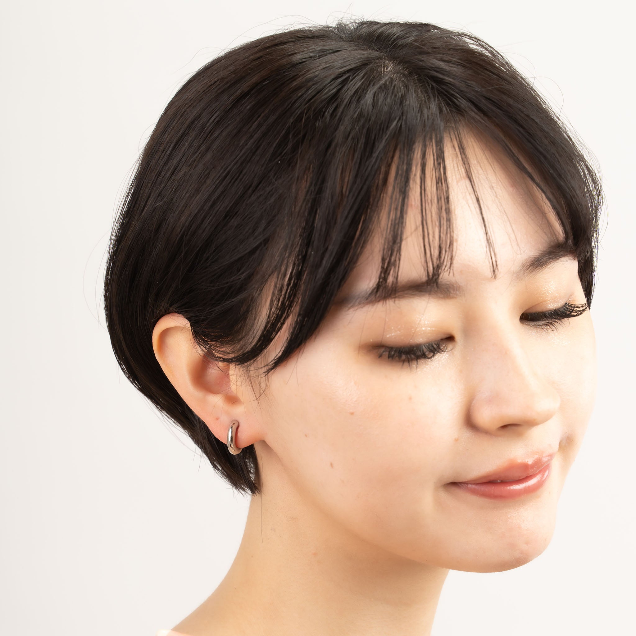 シルバーイヤリング(フープ/鏡面)《M0010022》