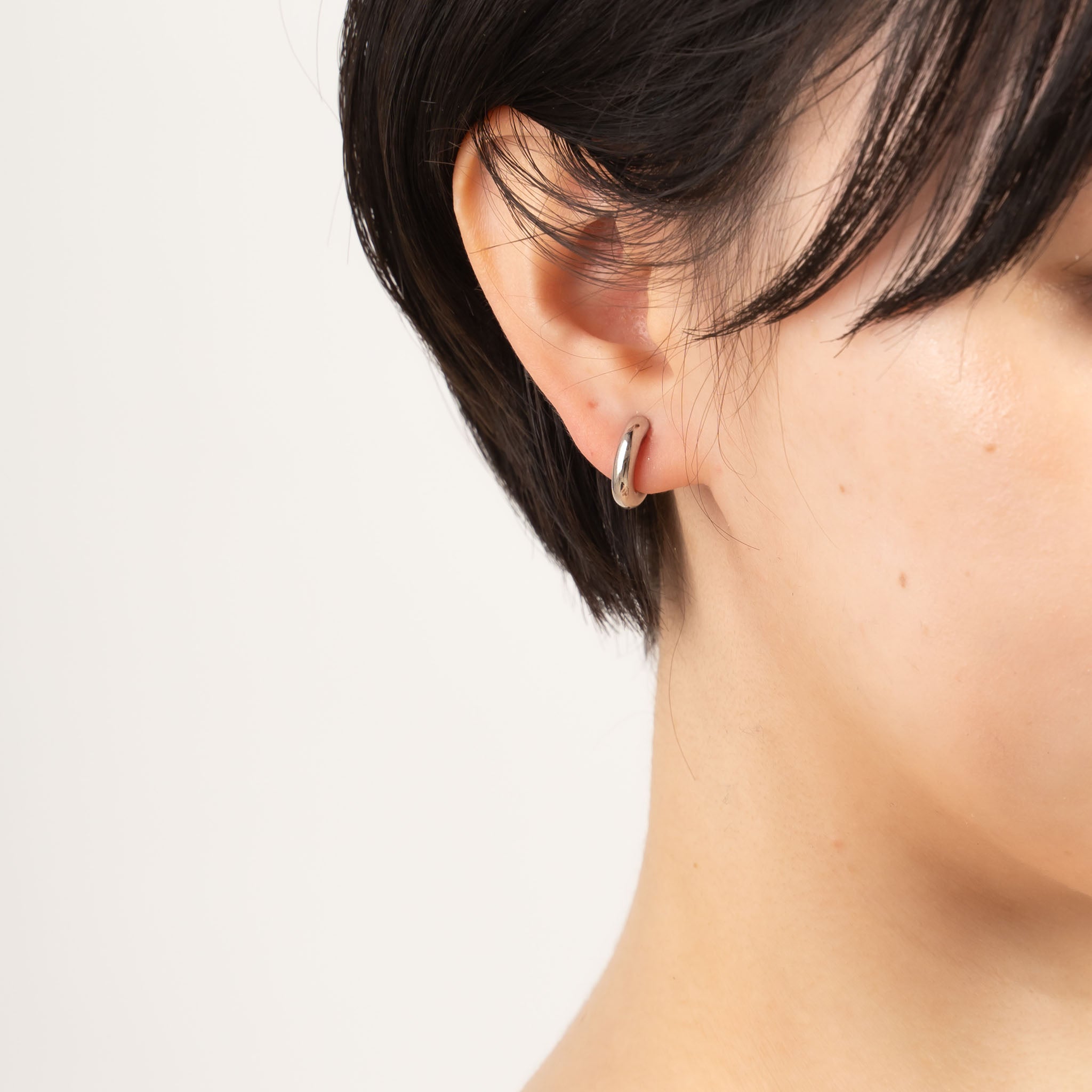 シルバーイヤリング(フープ/鏡面)《M0010022》