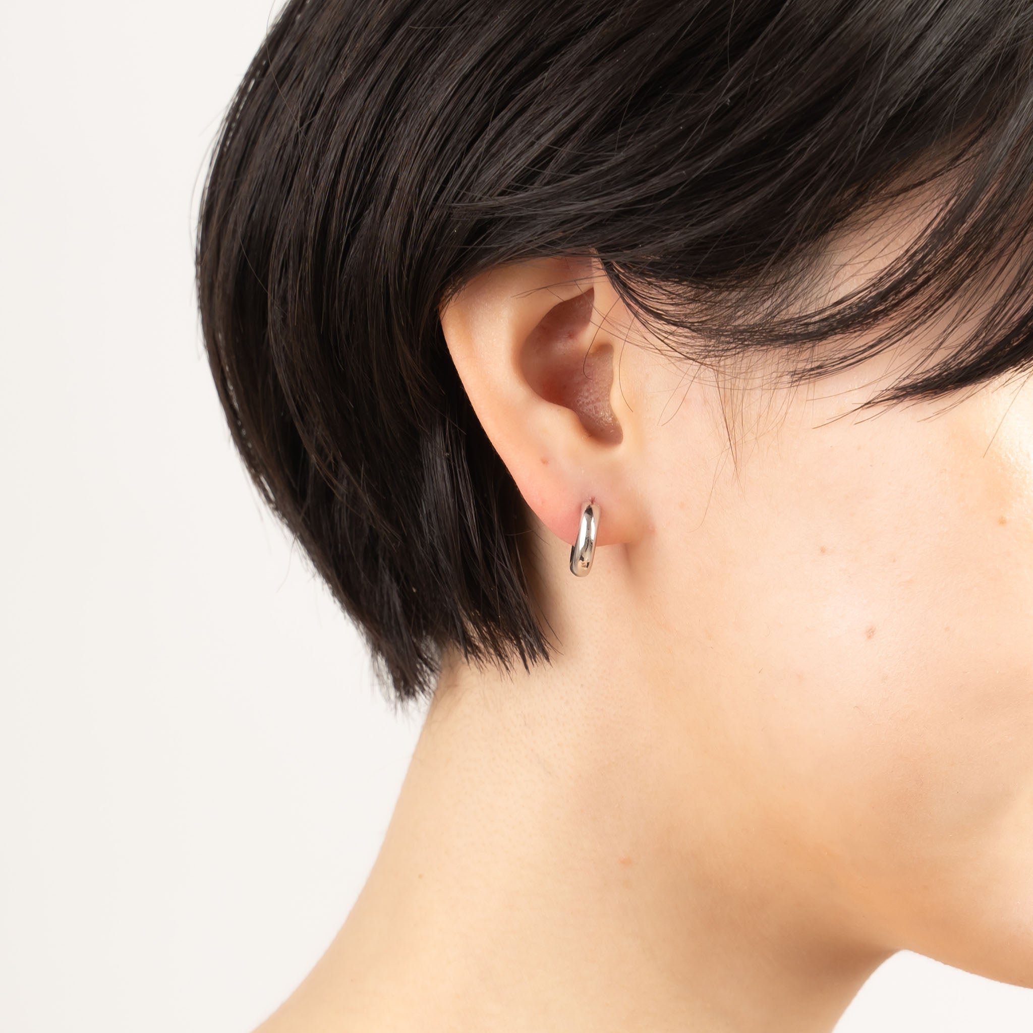 シルバーピアス(フープ/鏡面)《M0010025》