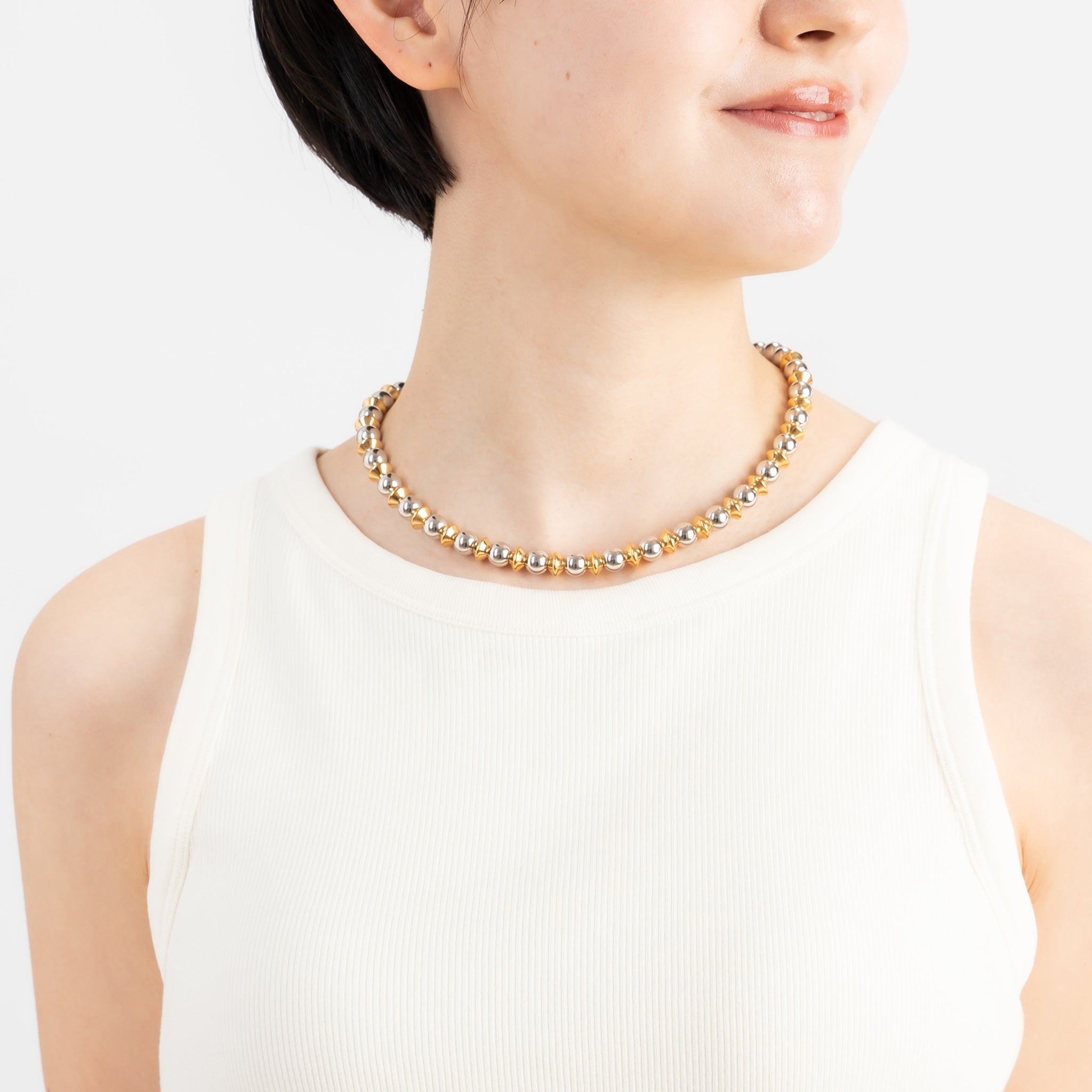 シルバーネックレス(コンビカラー)《M0010030》