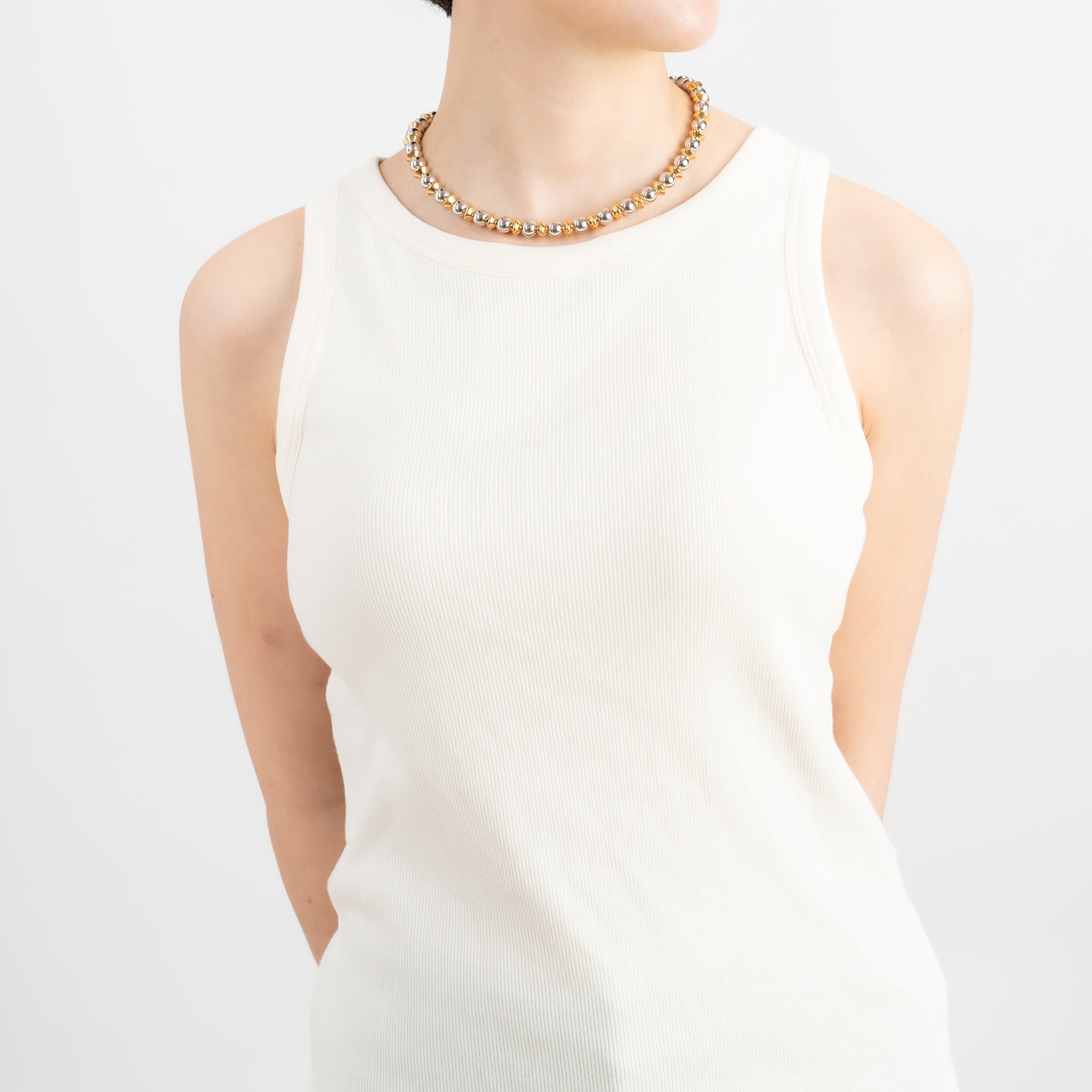 シルバーネックレス(コンビカラー)《M0010030》