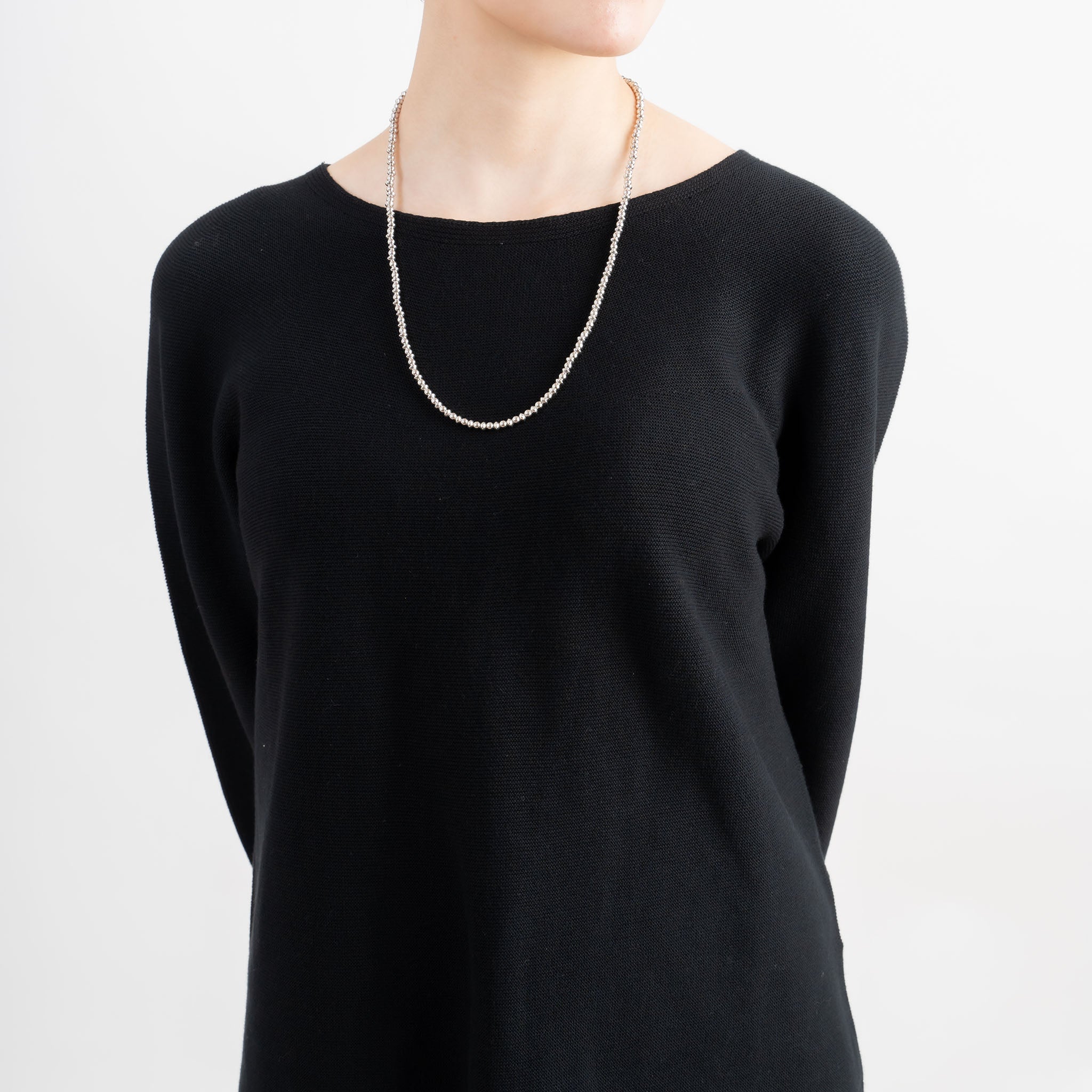 シルバーネックレス(ロング/60cm)《M0010034》