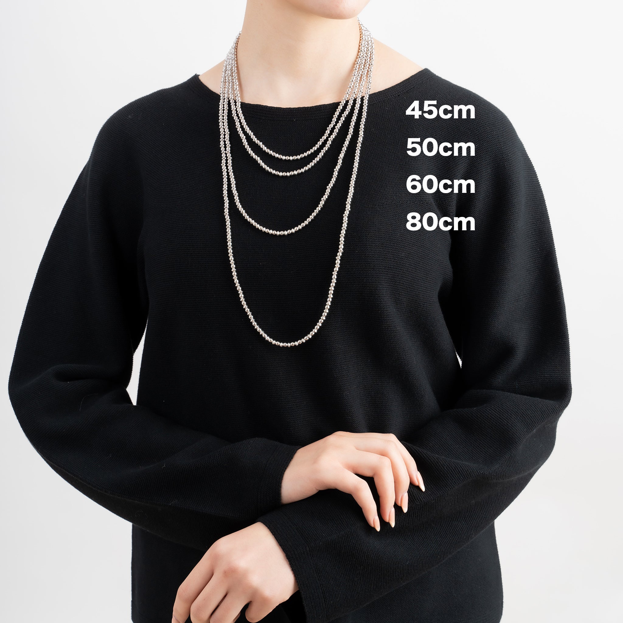 シルバーネックレス(45cm)《M0010032》