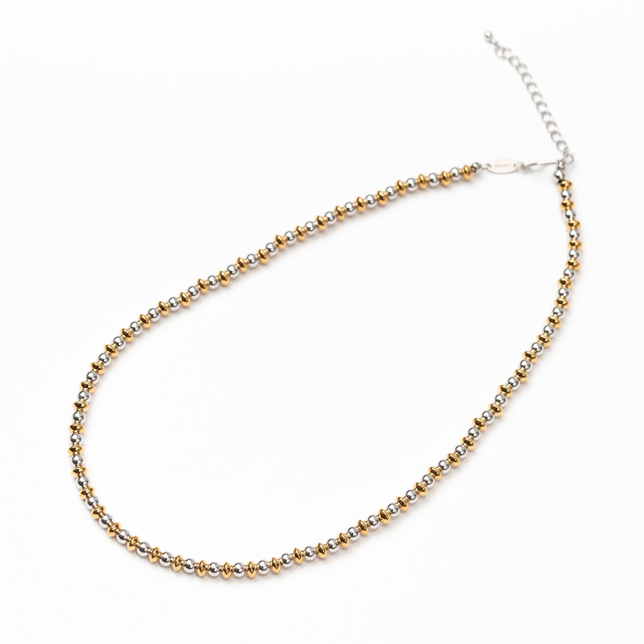 シルバーネックレス(50cm/コンビカラー)《M0010037》