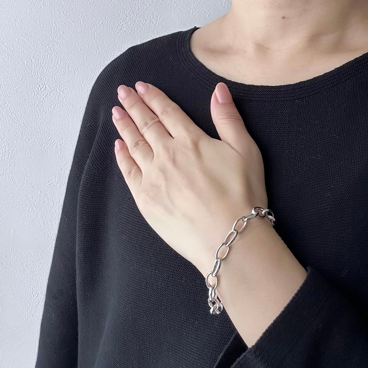 シルバーブレスレット(Lサイズ/21cm)《M0010050-L》