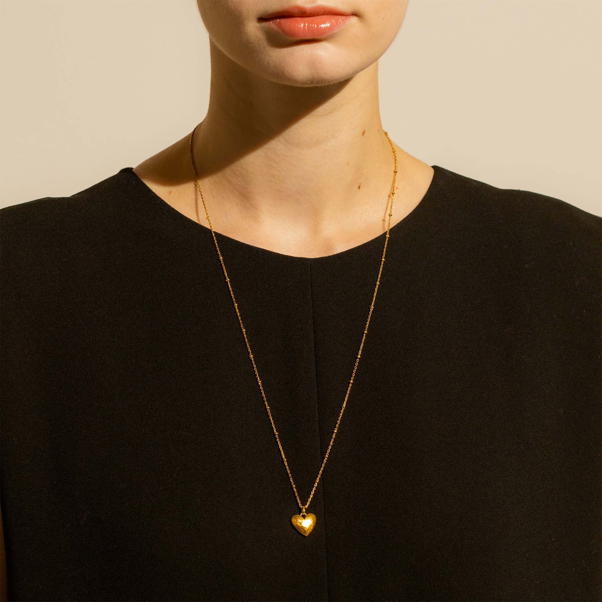 シルバーネックレス(ハートモチーフ)《M0010076》