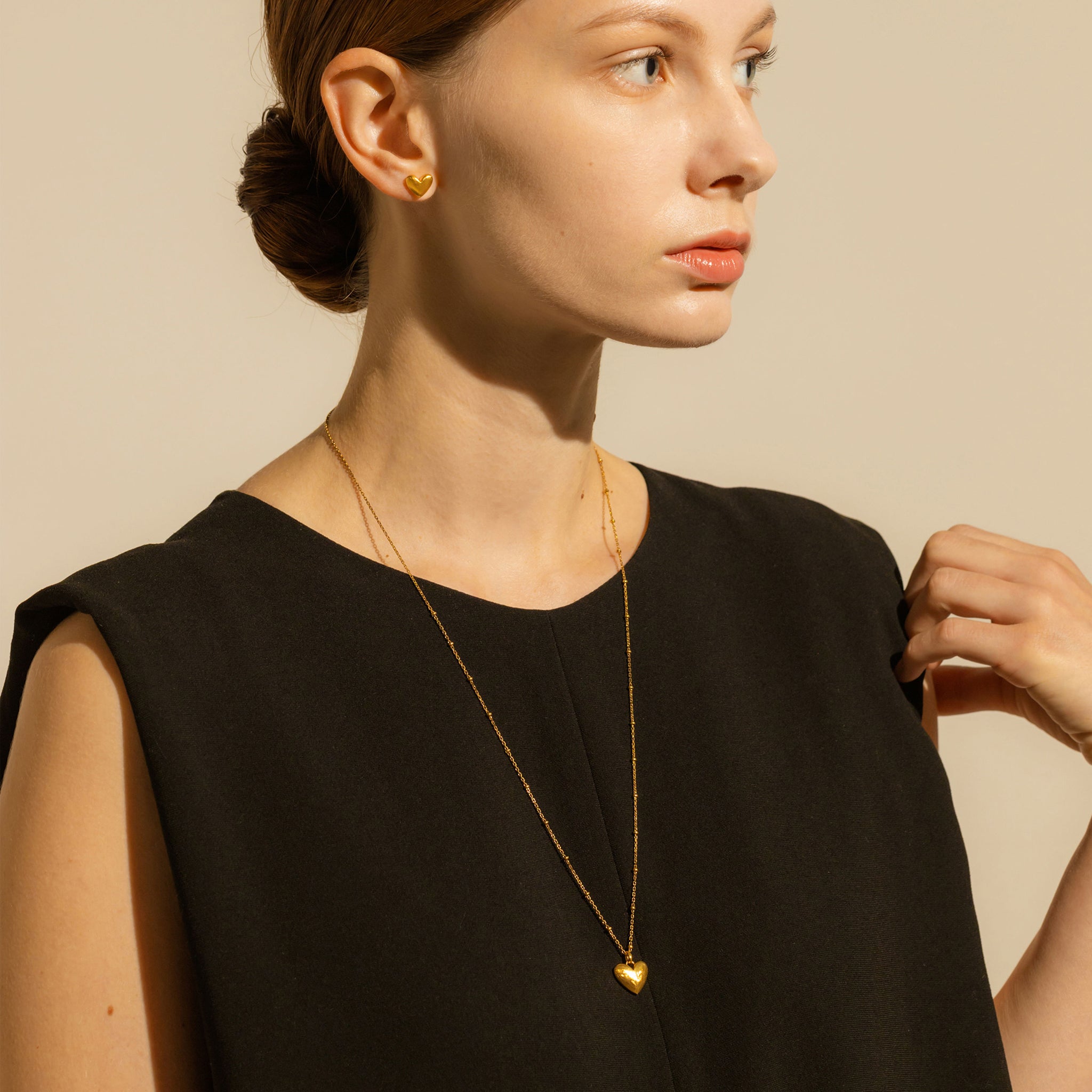 シルバーネックレス(ハートモチーフ)《M0010076》