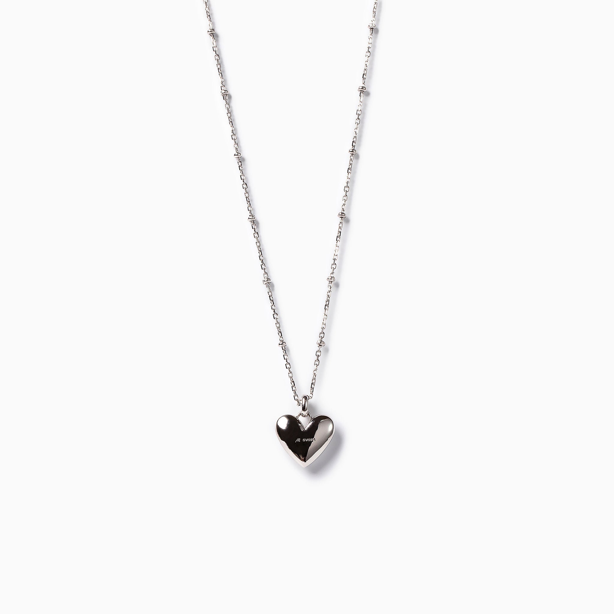シルバーネックレス(ハートモチーフ)《M0010077》