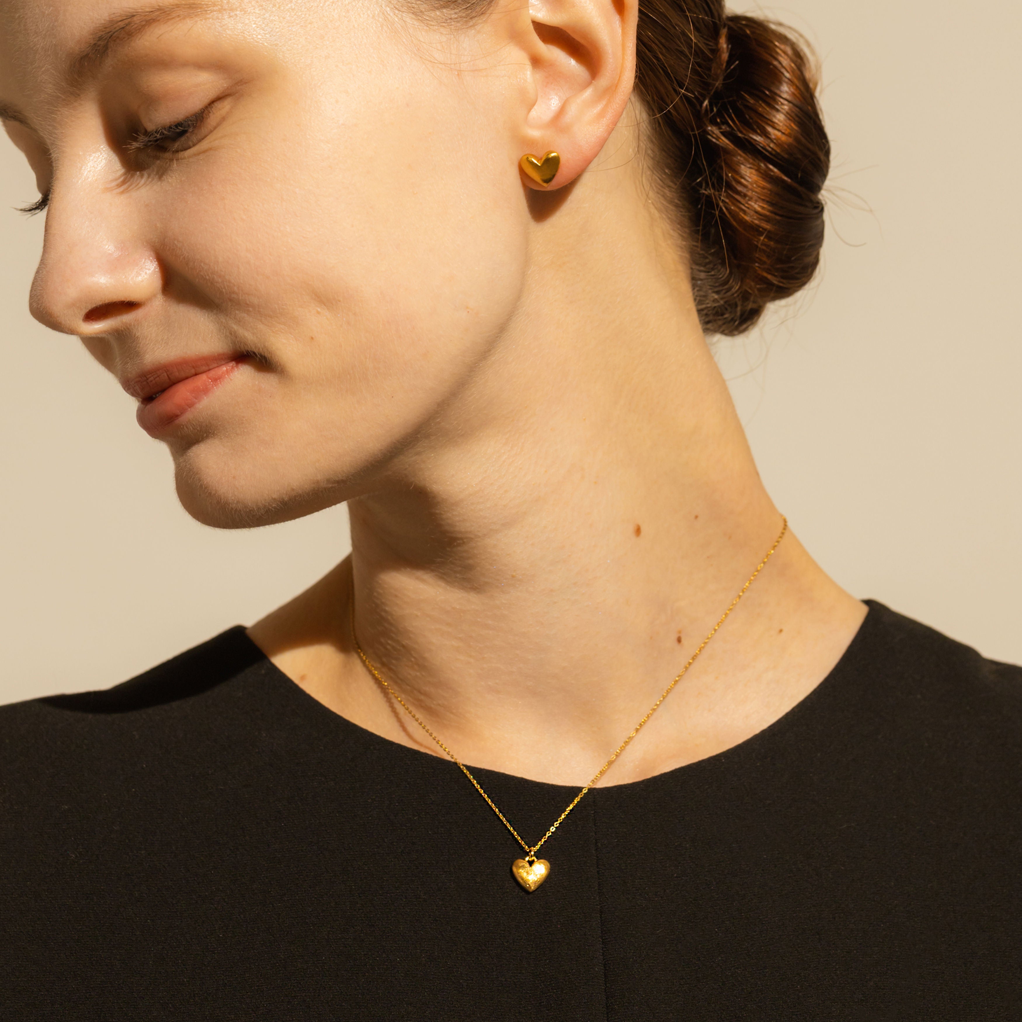 シルバーネックレス(ハートモチーフ)《M0010078》