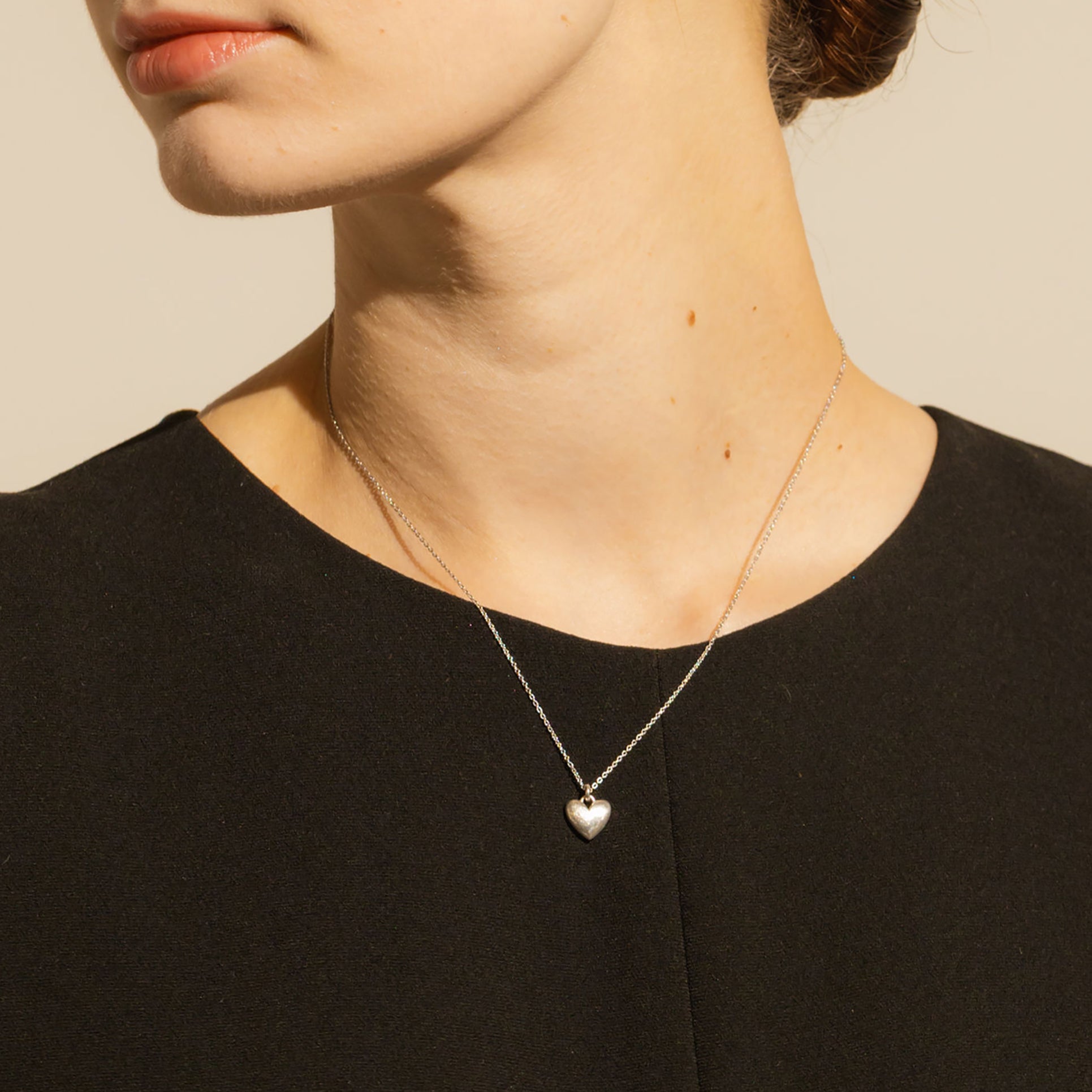 シルバーネックレス(ハートモチーフ)《M0010079》