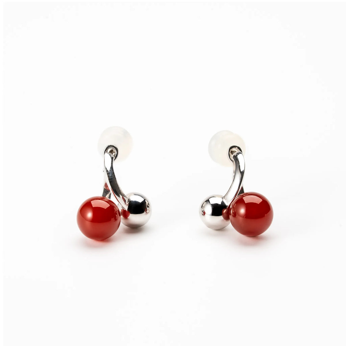 カーネリアン シルバーピアス《M0010099》