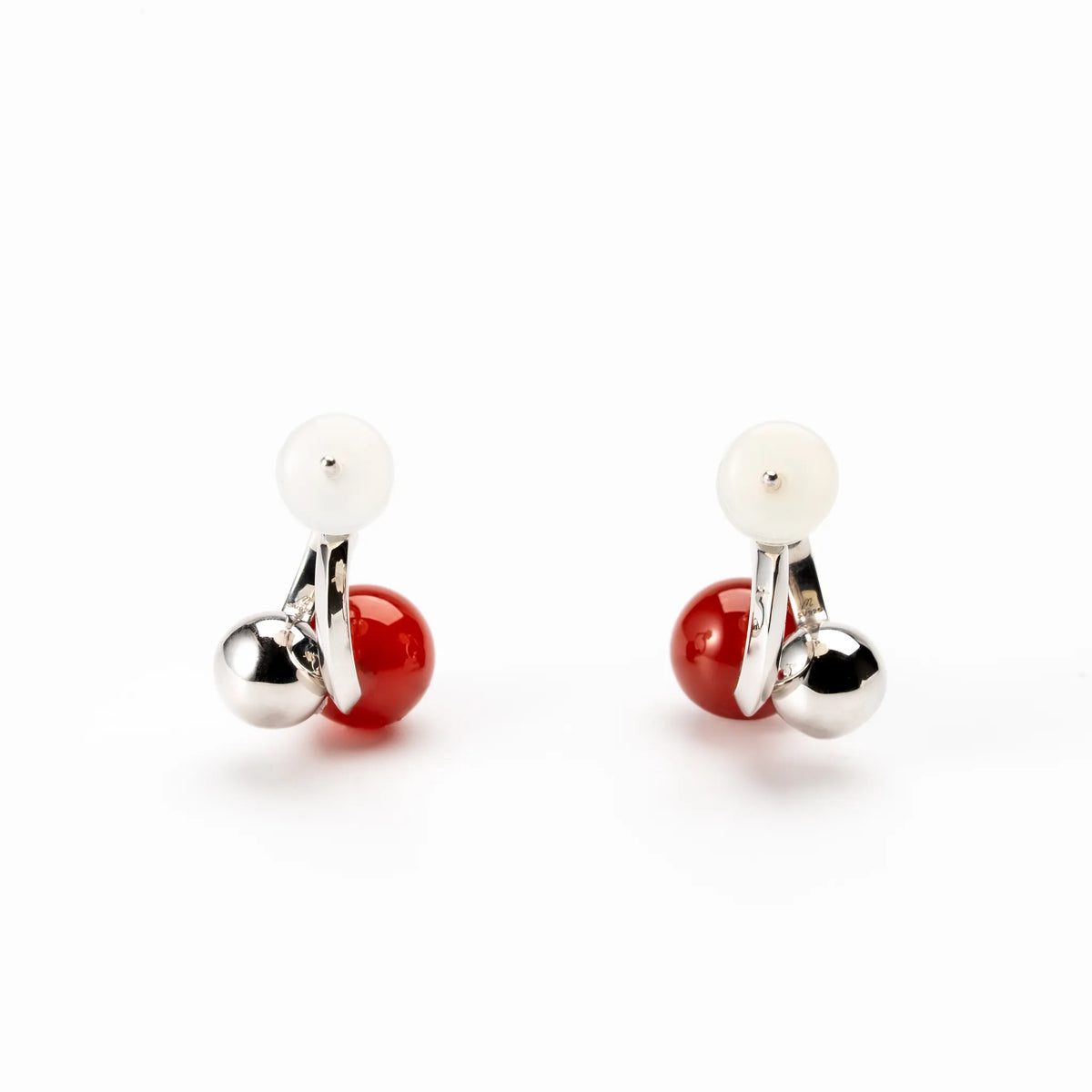 カーネリアン シルバーピアス《M0010099》