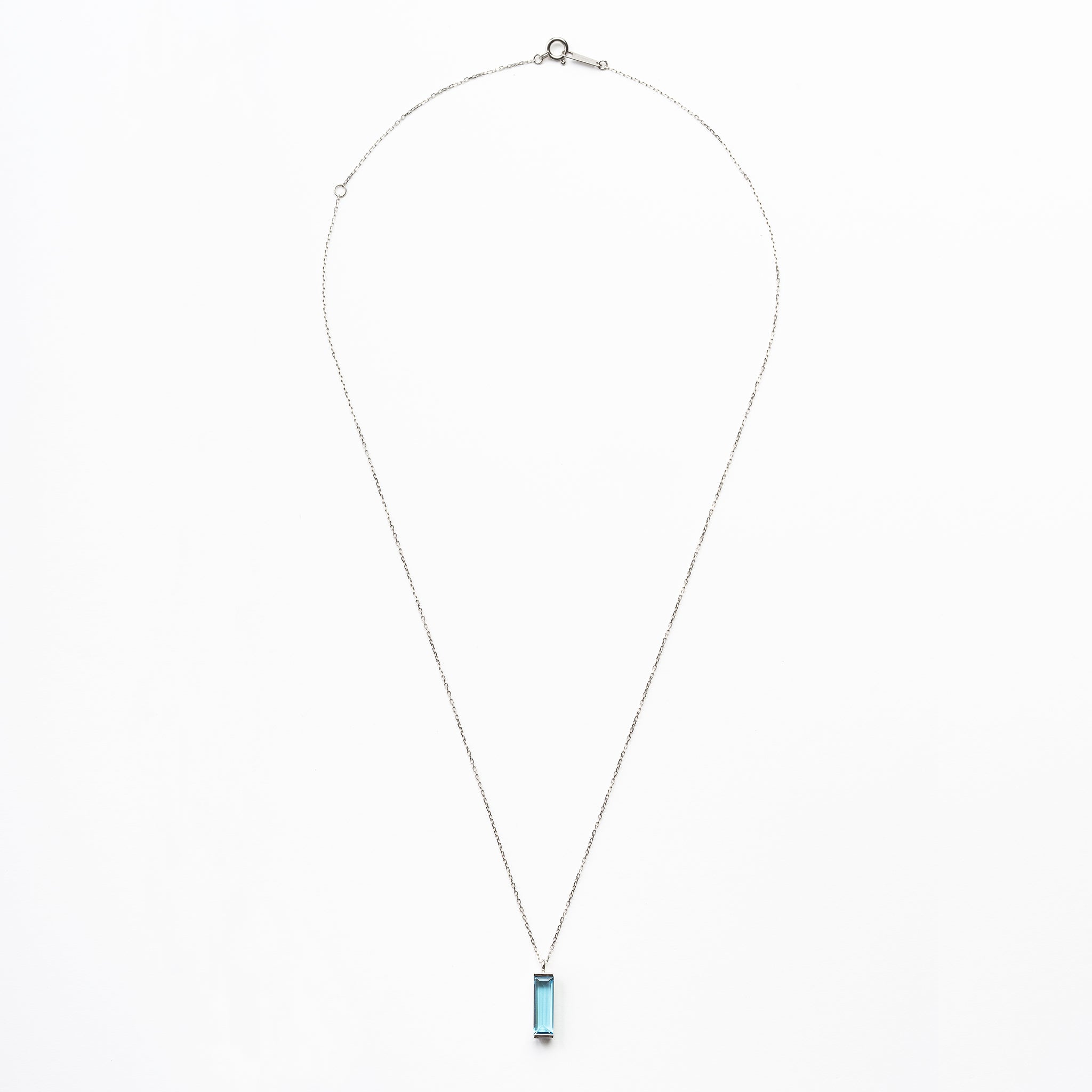 ブルートパーズ プラチナネックレス《M0060013》