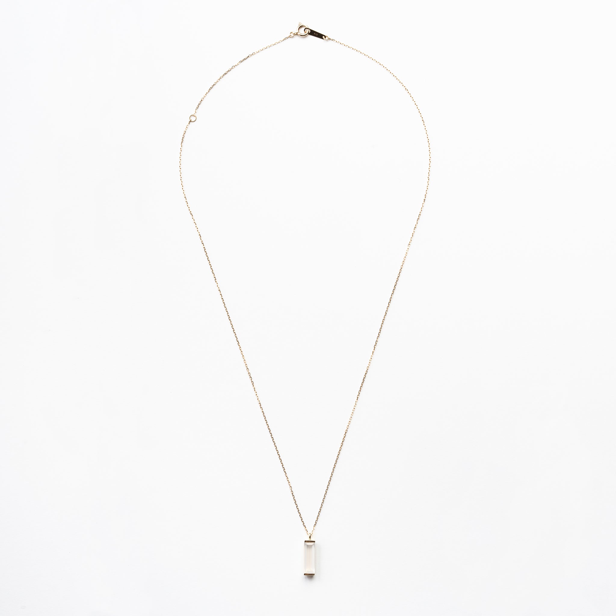 ホワイトカルセドニー K10ネックレス《M0060014》