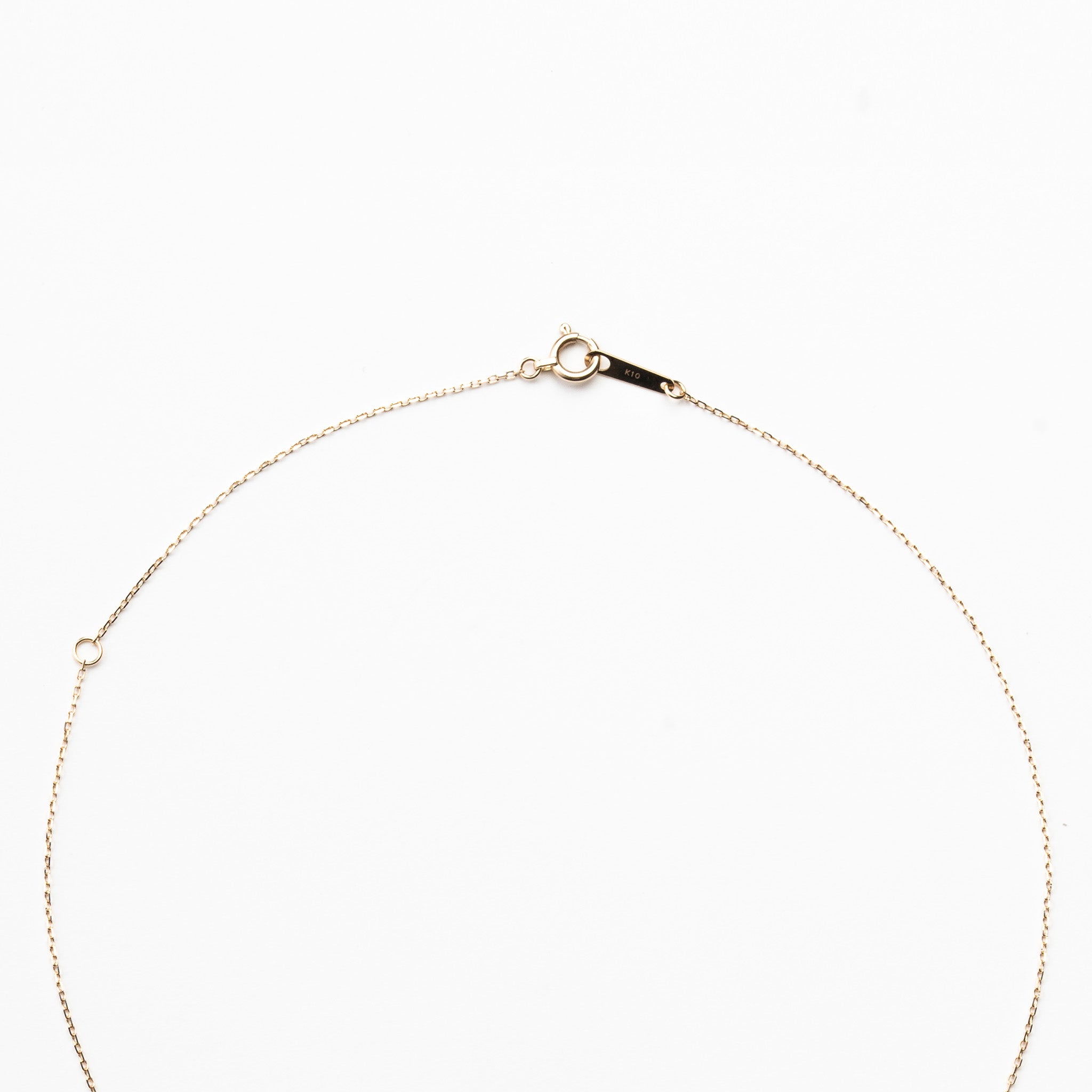 ホワイトカルセドニー K10ネックレス《M0060014》