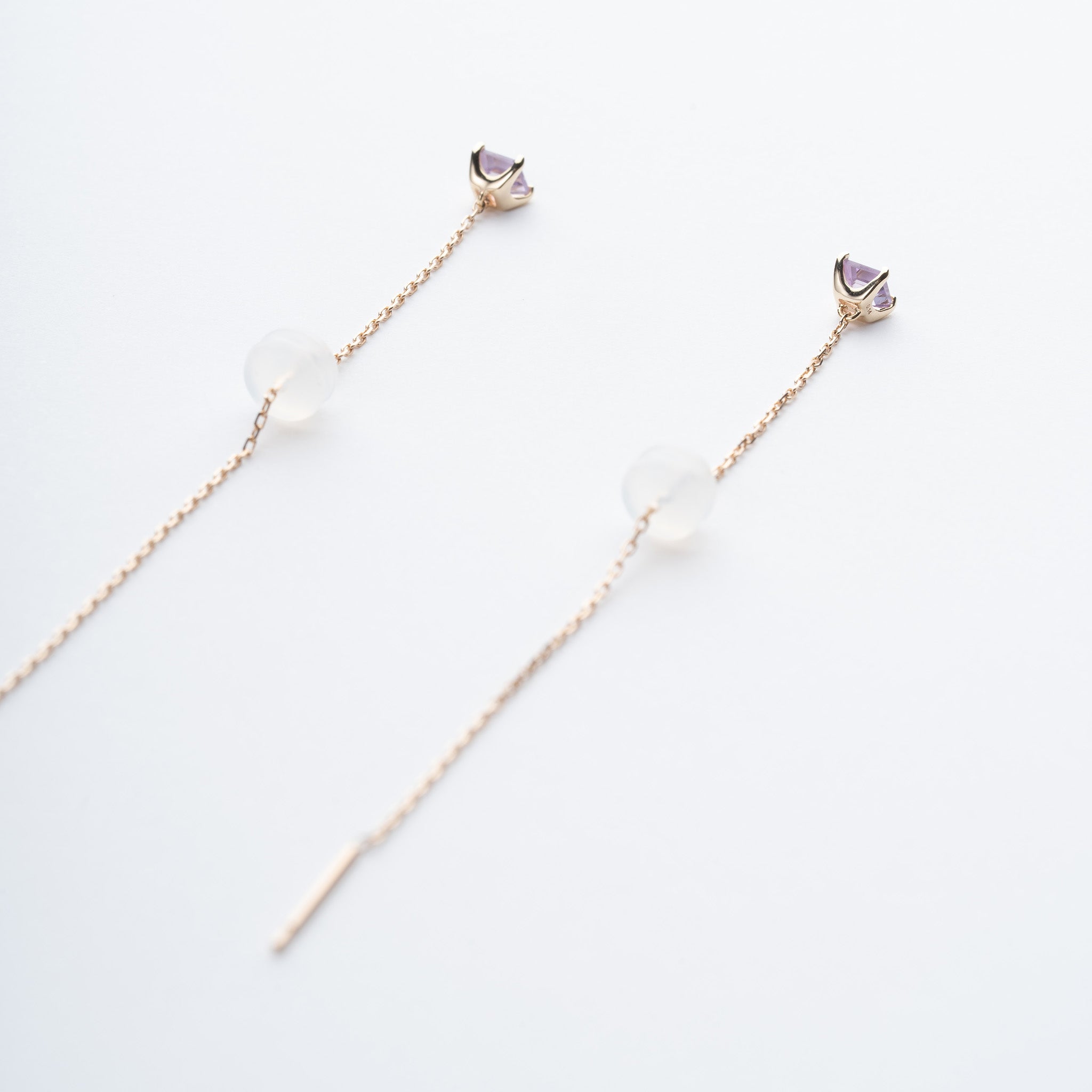 アメシスト K10ピアス(2月誕生石)《M0060015》