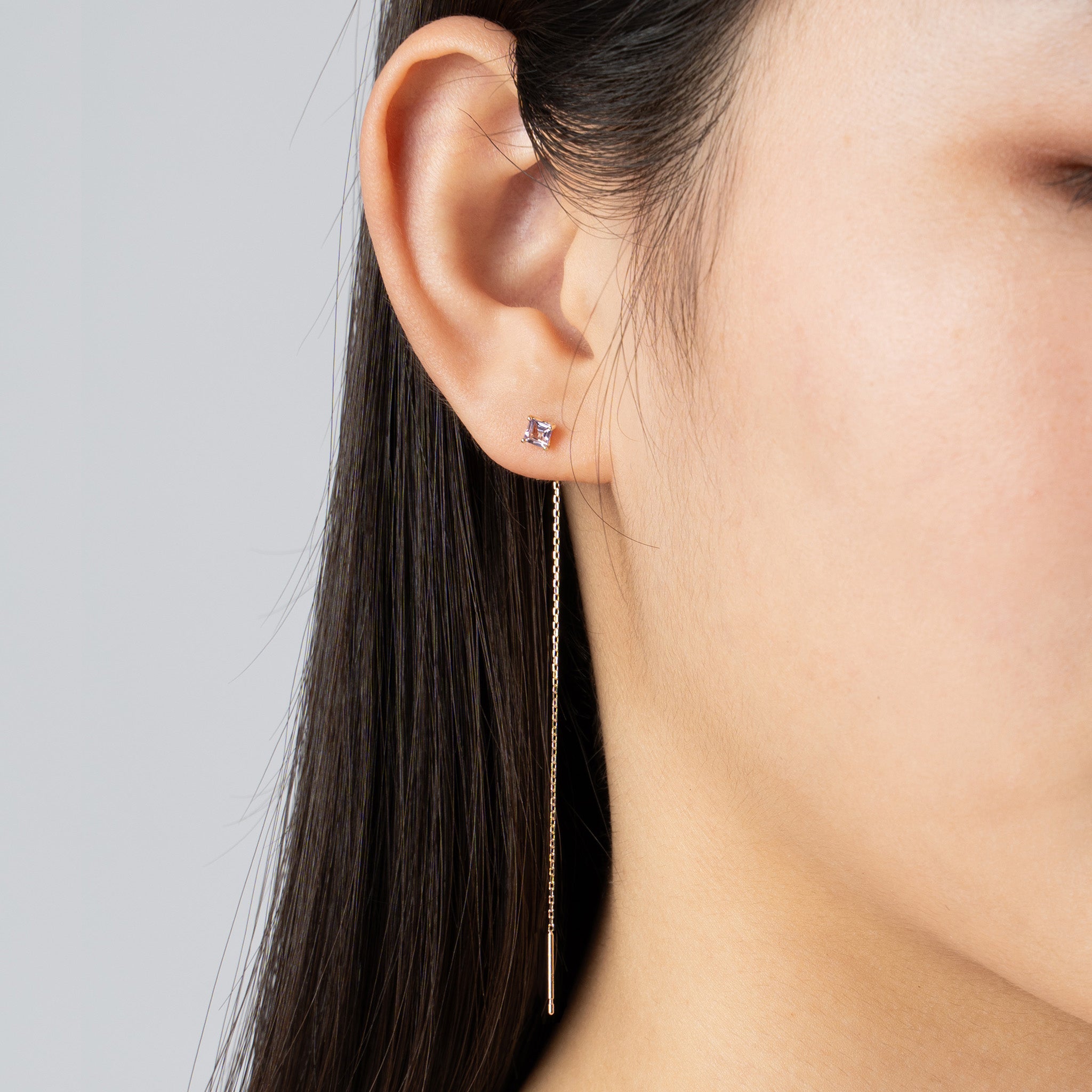 アメシスト K10ピアス(2月誕生石)《M0060015》