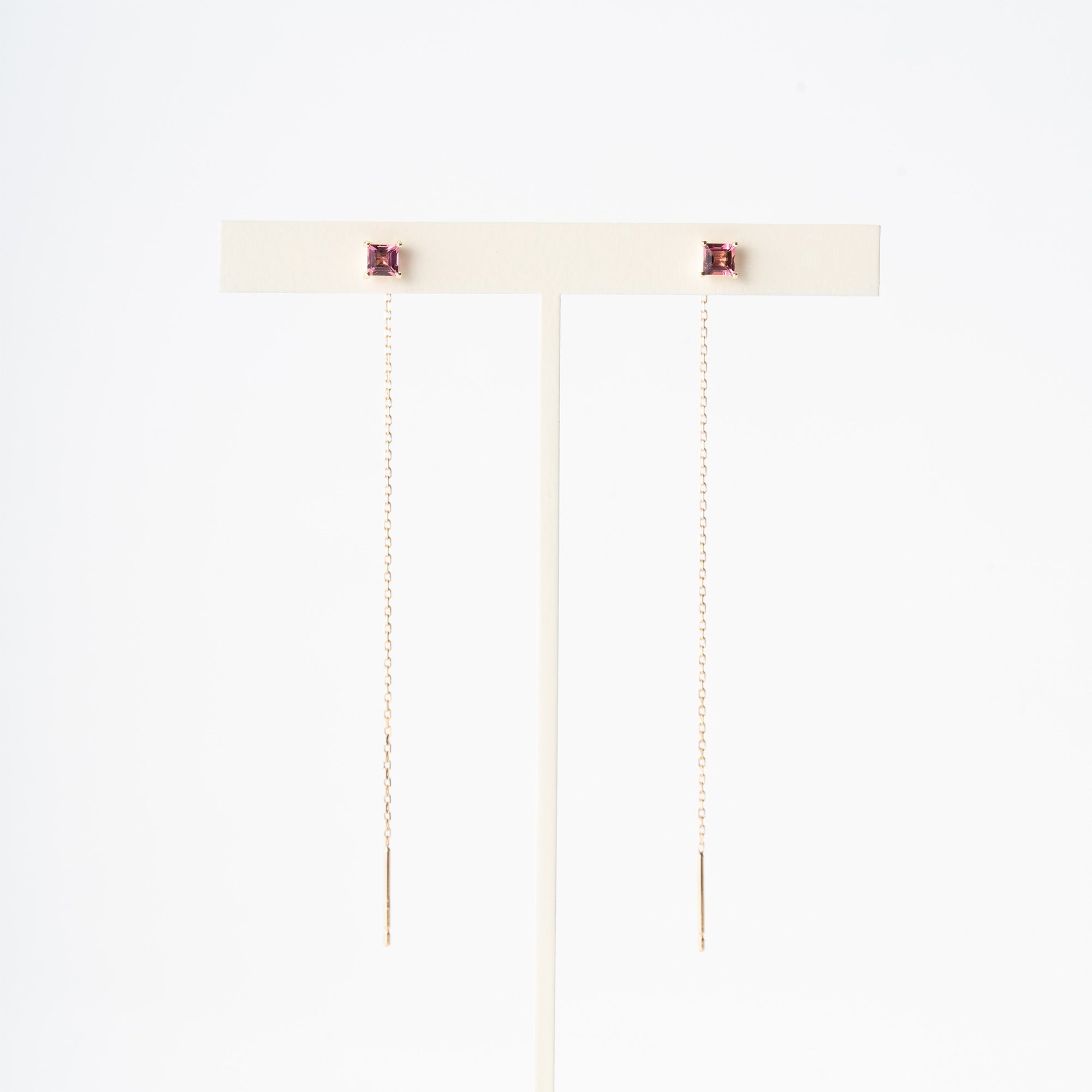 ピンクトルマリン K10ピアス(10月誕生石)《M0060017》