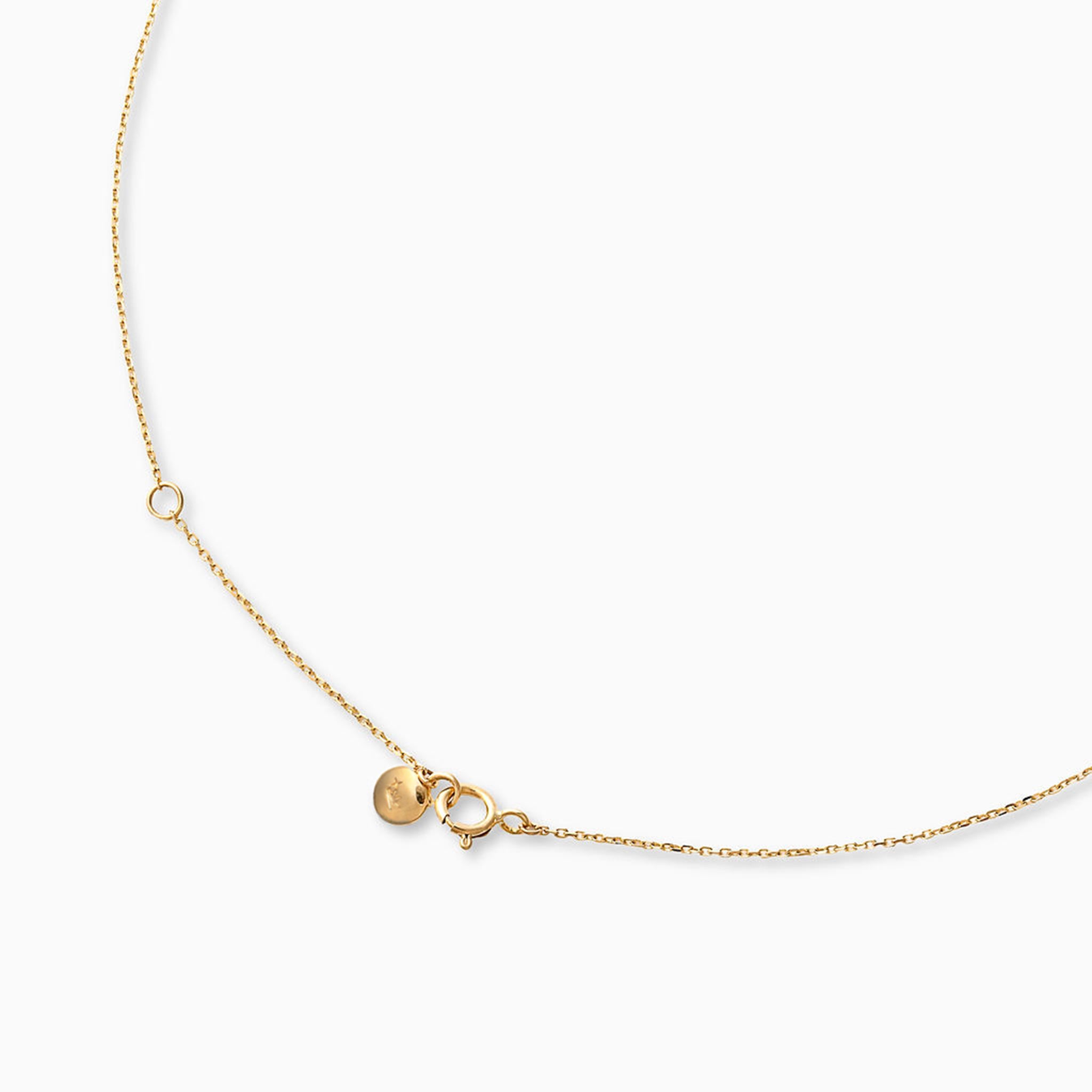 オパール K10ネックレス(ミル打ち風/10月誕生石)《M0060021》