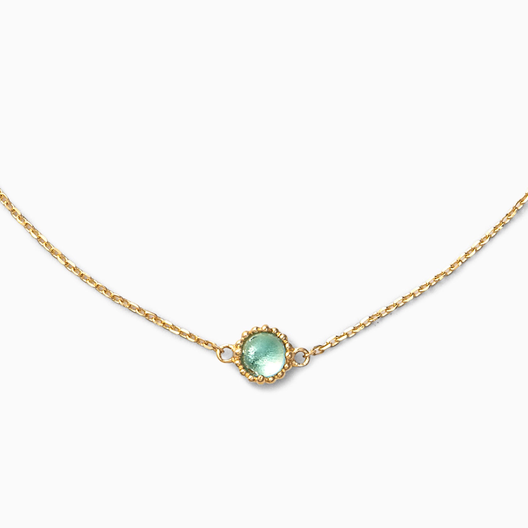 ブルートパーズ K10ブレスレット(ミル打ち風/11月誕生石)《M0060022》