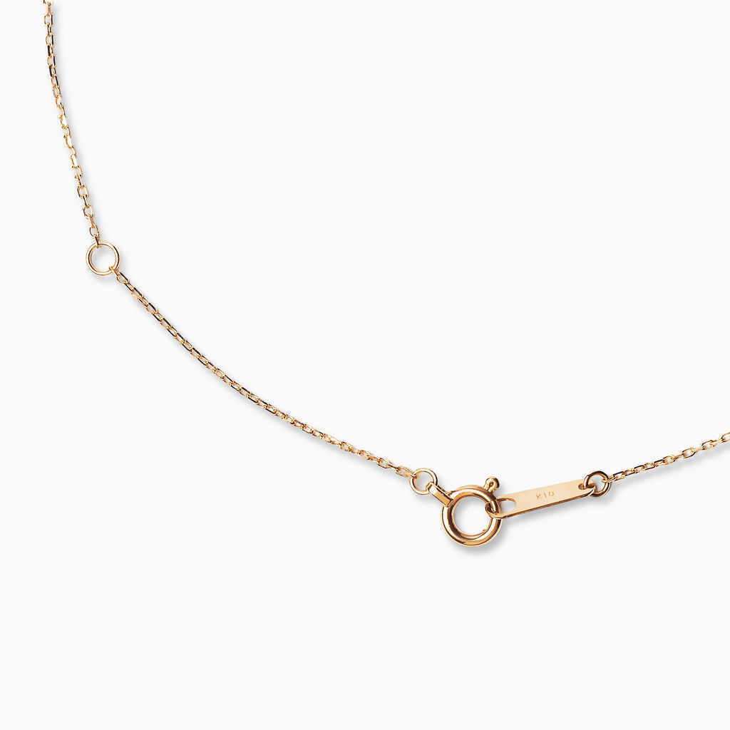 パール/ダイヤモンド K10ネックレス(アコヤ真珠)《M0060027》