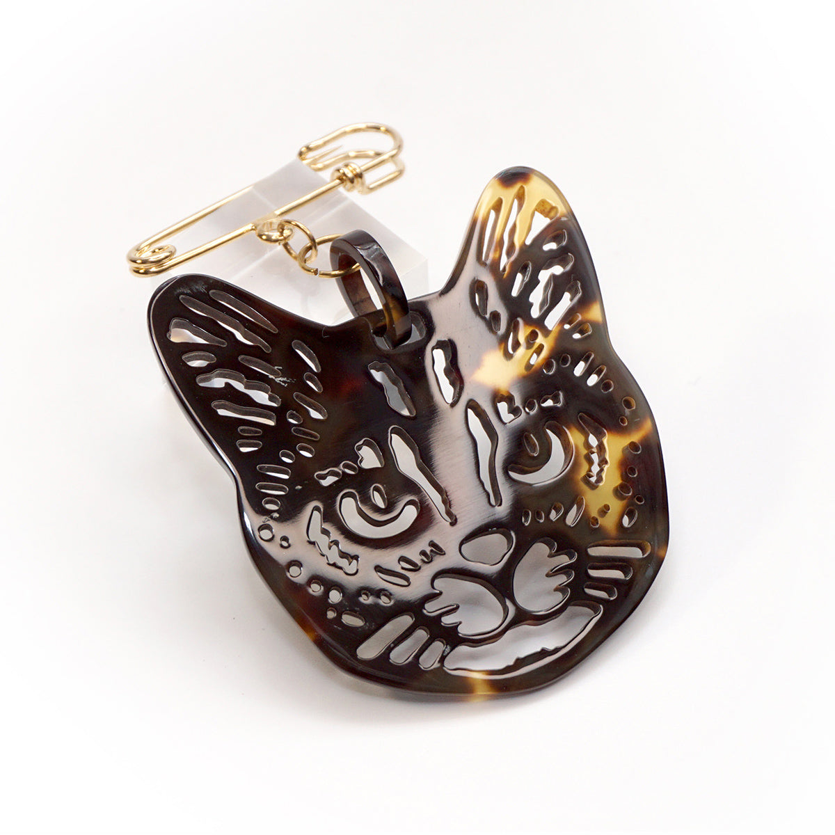 べっ甲 ブローチ(ネコモチーフ)《M0080009》