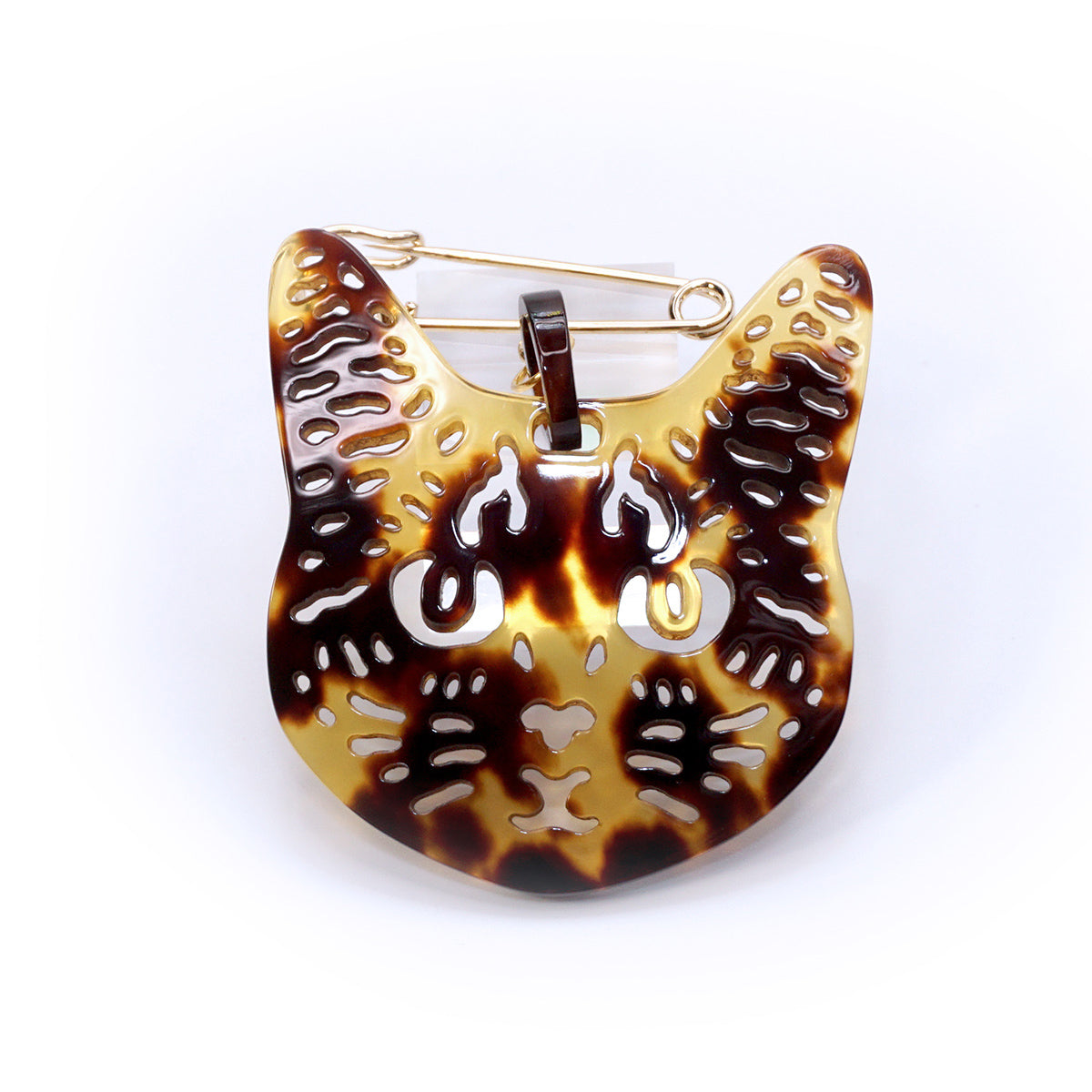 べっ甲 ブローチ(ネコモチーフ)《M0080010》