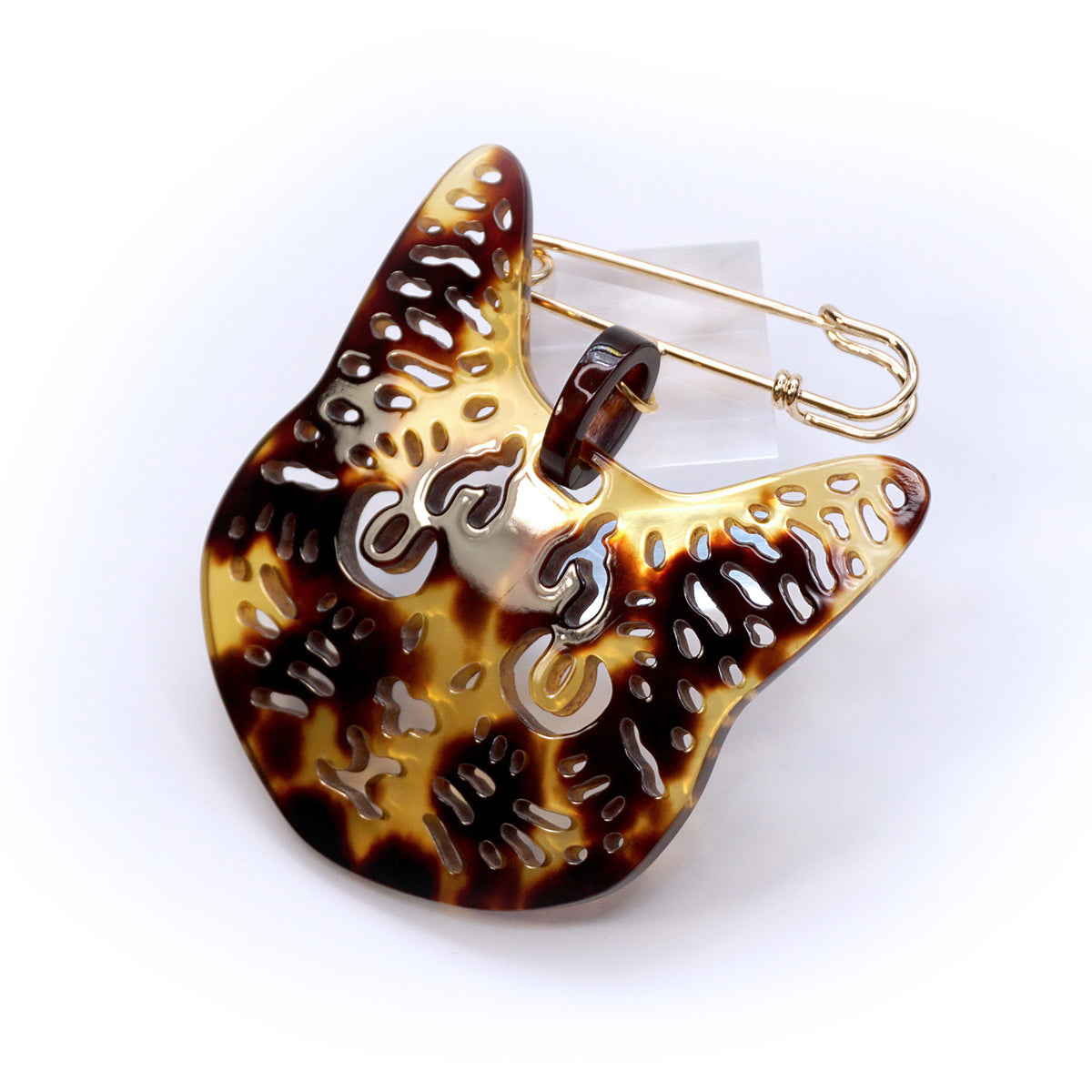 べっ甲 ブローチ(ネコモチーフ)《M0080010》