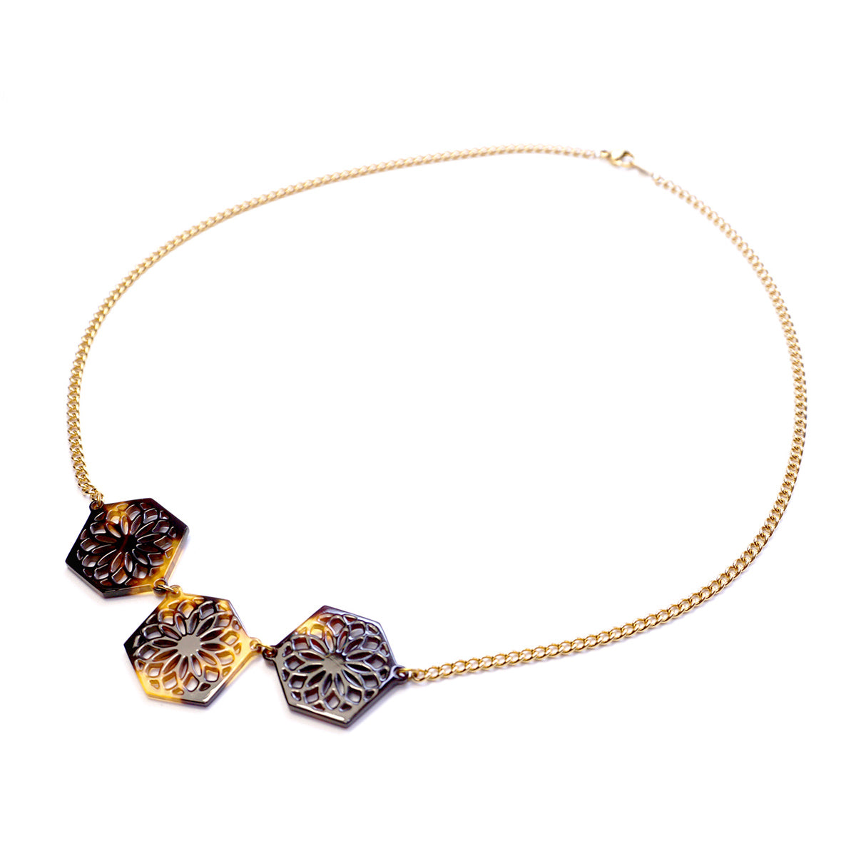 べっ甲 ネックレス(手毬)《M0080033》