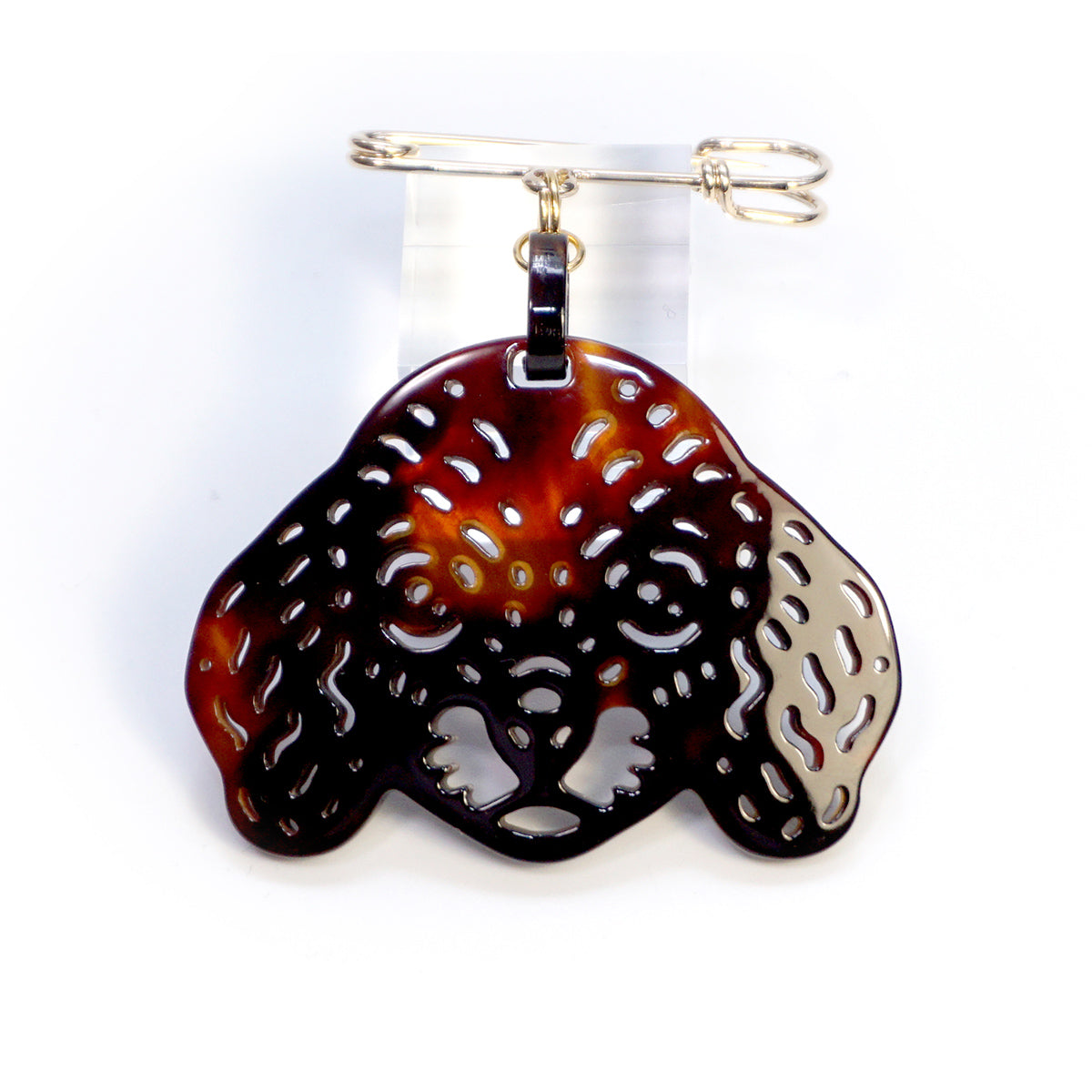 べっ甲 ブローチ(ダックスフントモチーフ)《M0080038》