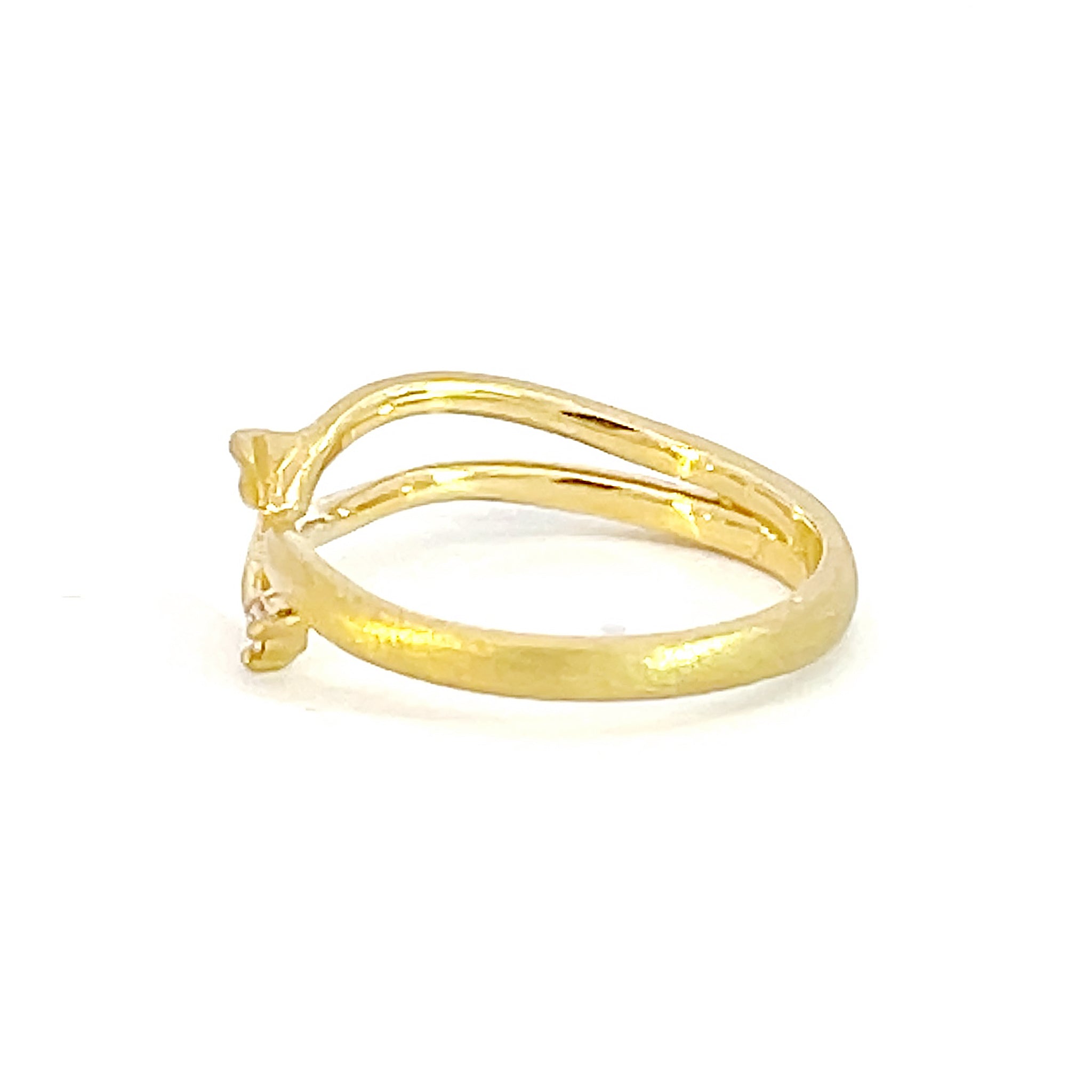 ダイヤモンド K10ピンキーリング(4月誕生石)《M0090002》