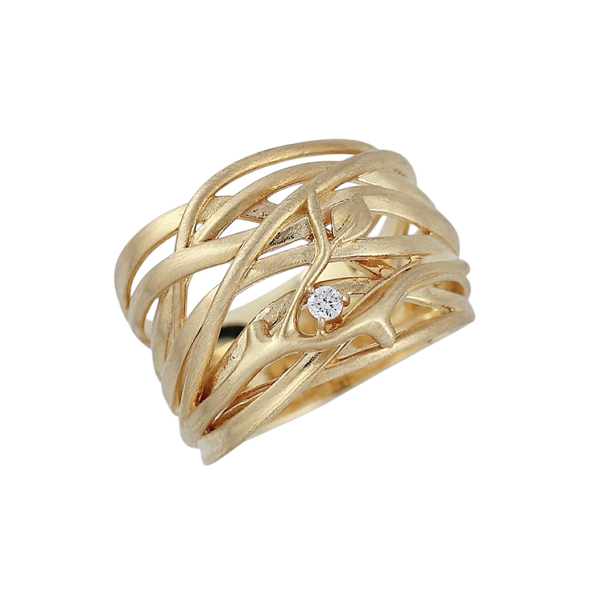 ダイヤモンド K10リング(4月誕生石)《M0090003》