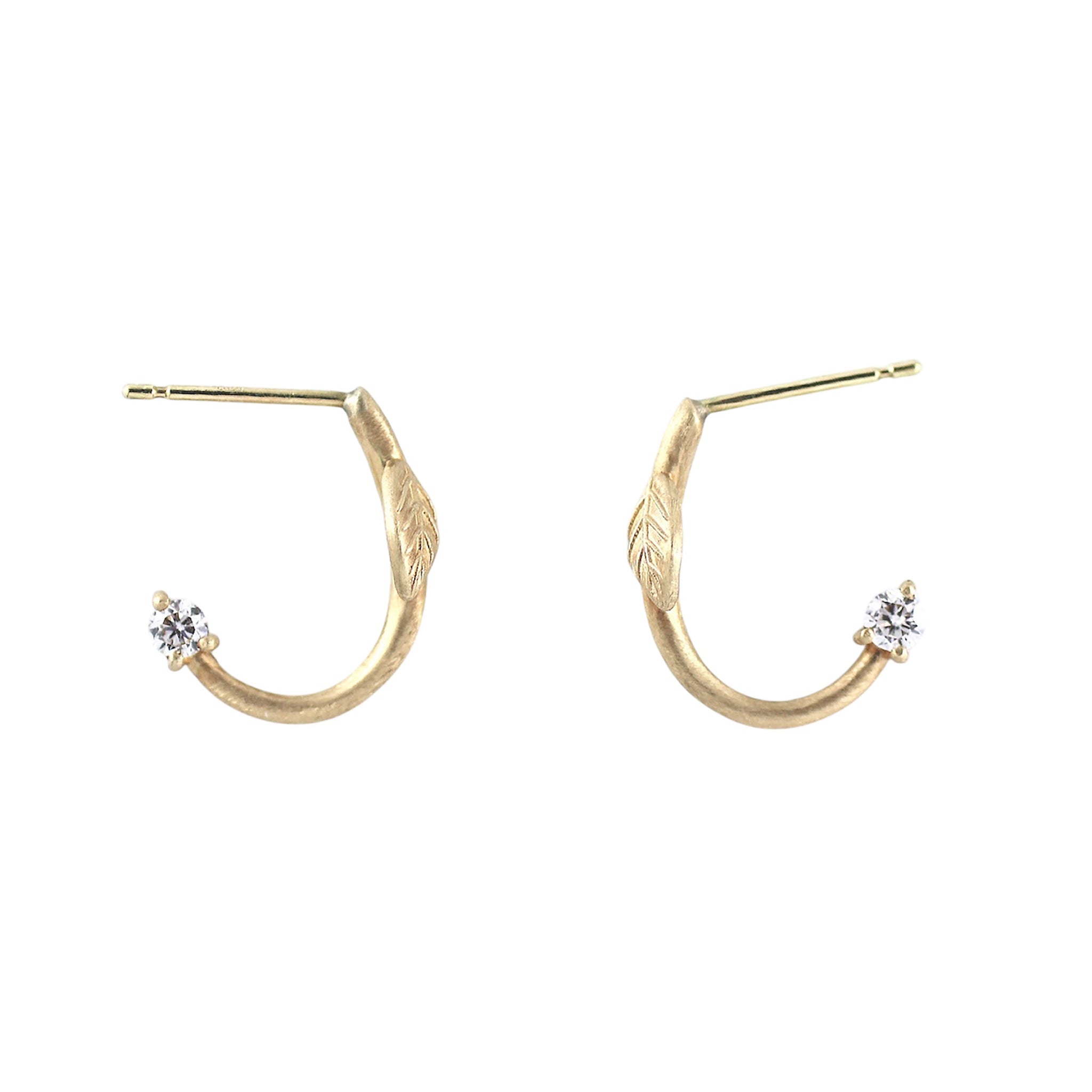 ダイヤモンド K10ピアス(4月誕生石)《M0090007》