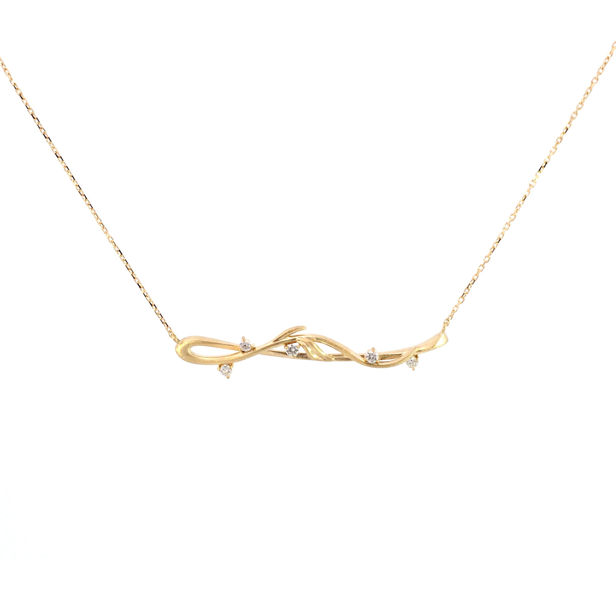 ダイヤモンド K10ネックレス(4月誕生石)《M0090008》