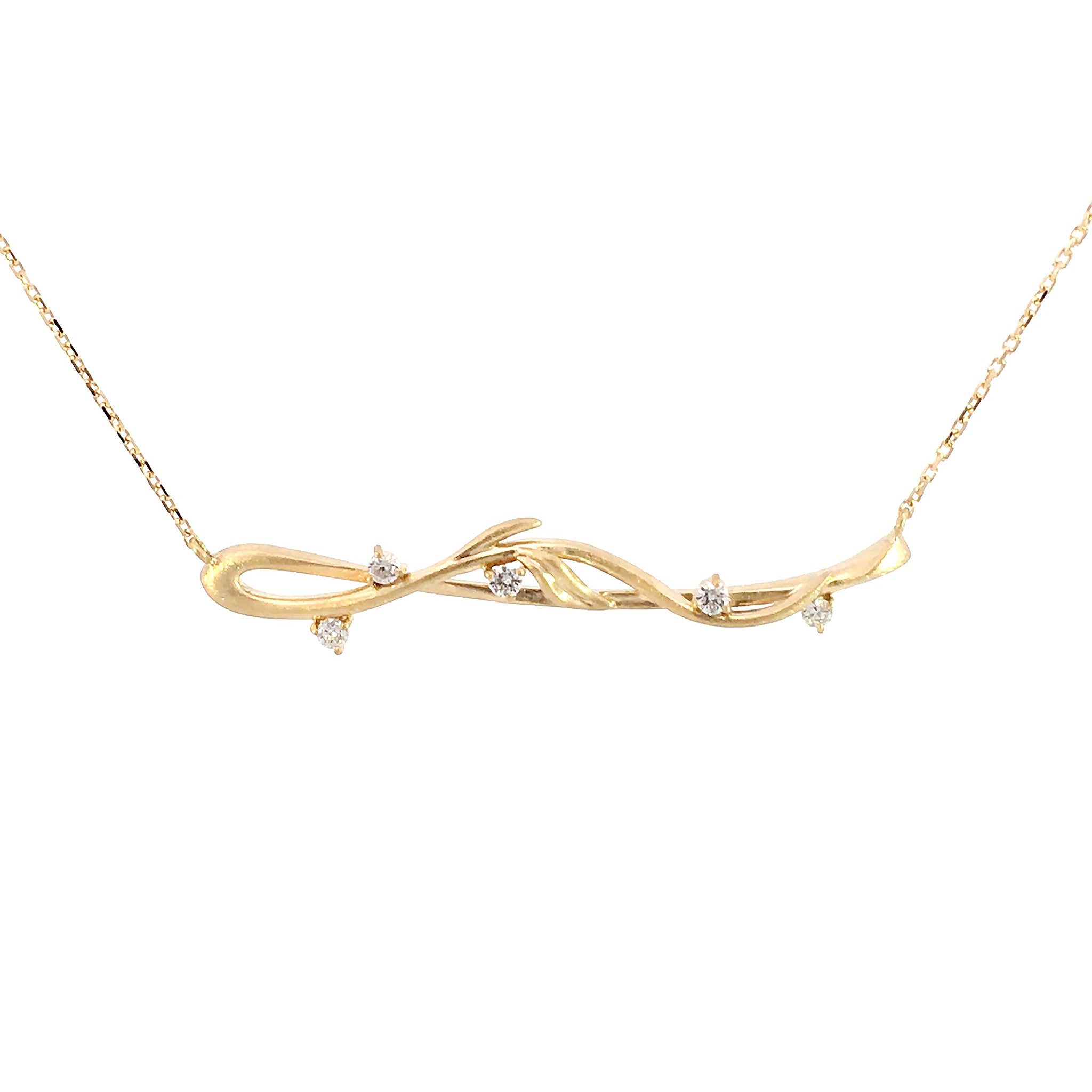 ダイヤモンド K10ネックレス(4月誕生石)《M0090008》