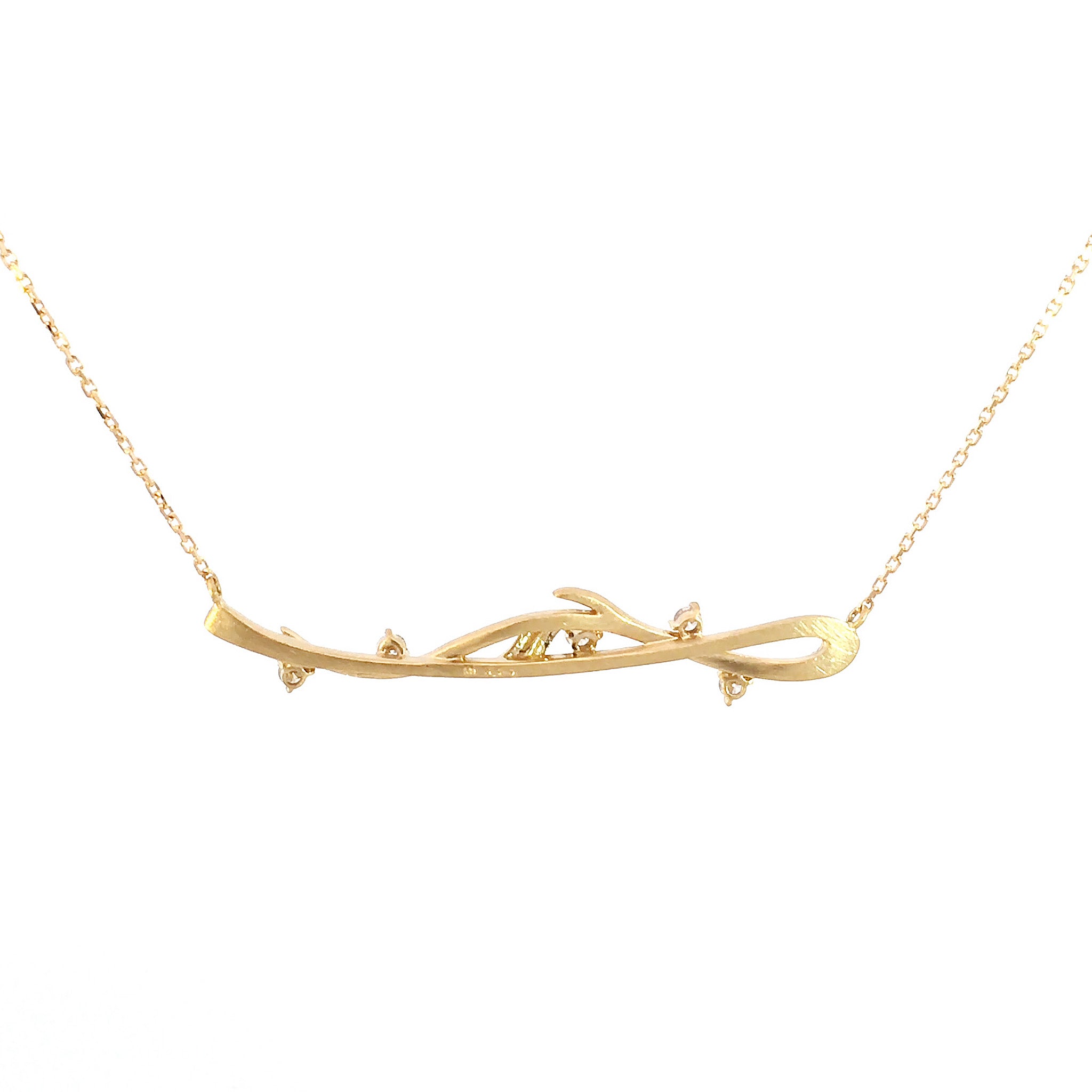 ダイヤモンド K10ネックレス(4月誕生石)《M0090008》