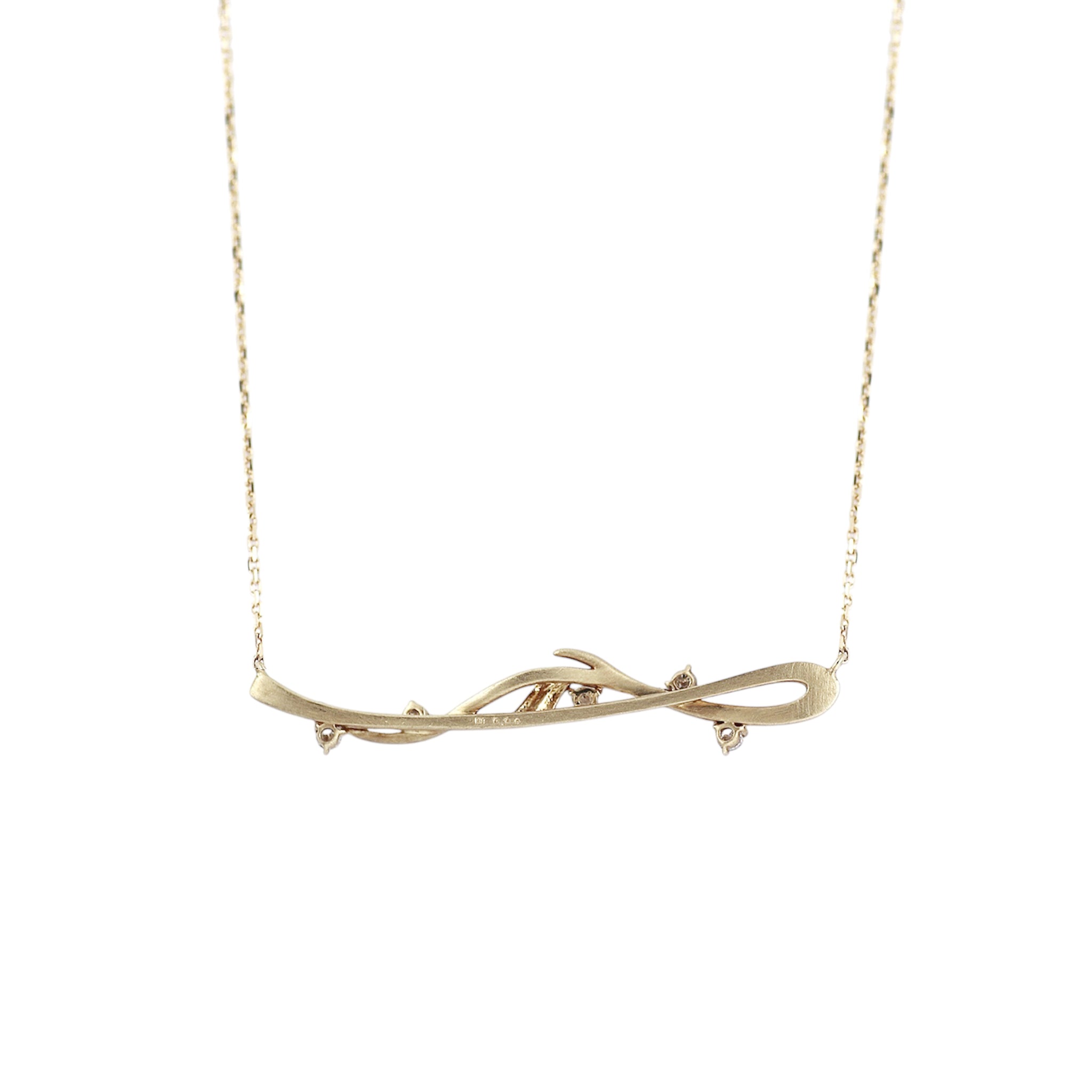 ダイヤモンド K10ネックレス(4月誕生石)《M0090008》