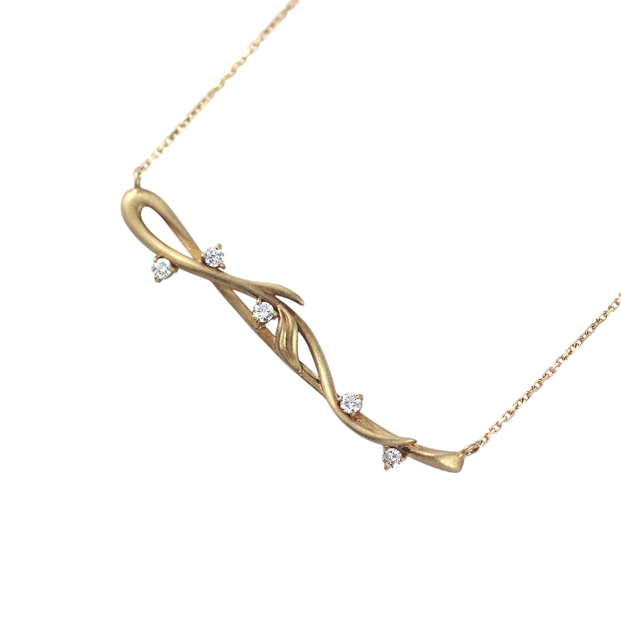 ダイヤモンド K10ネックレス(4月誕生石)《M0090008》