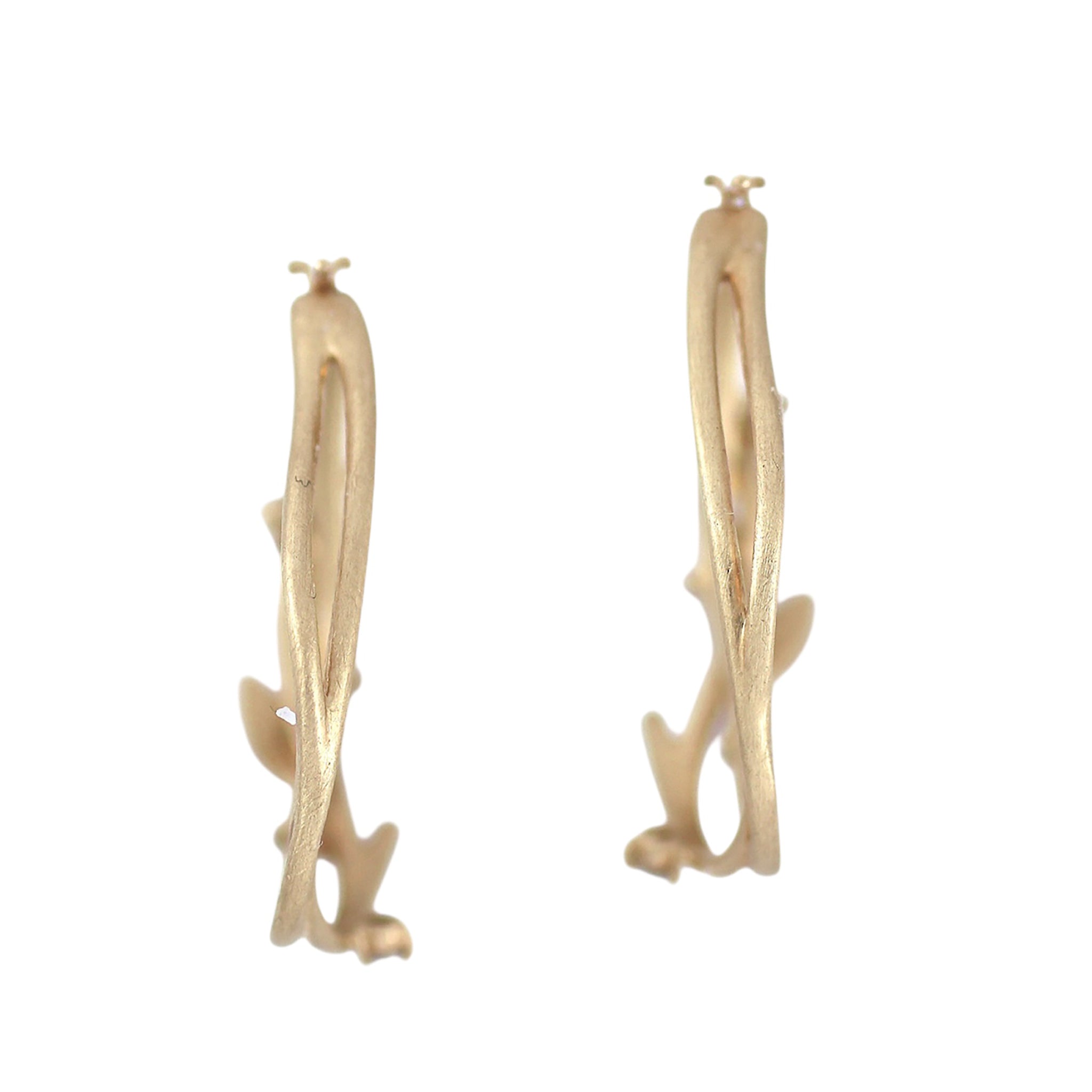 ダイヤモンド K10ピアス(4月誕生石)《M0090009》