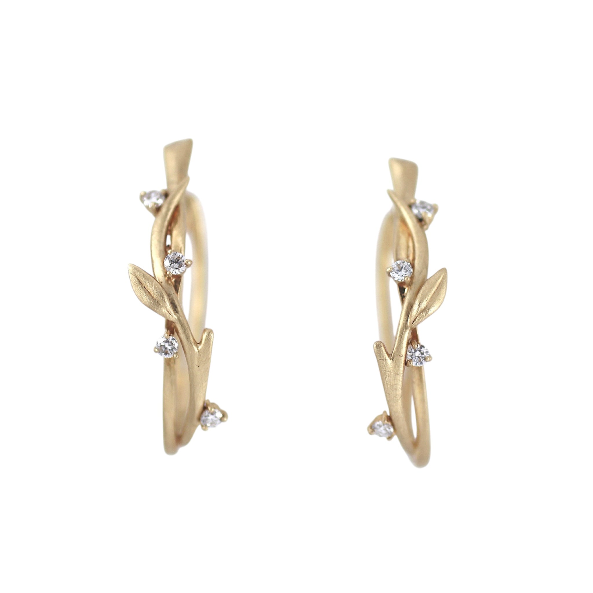 ダイヤモンド K10ピアス(4月誕生石)《M0090009》