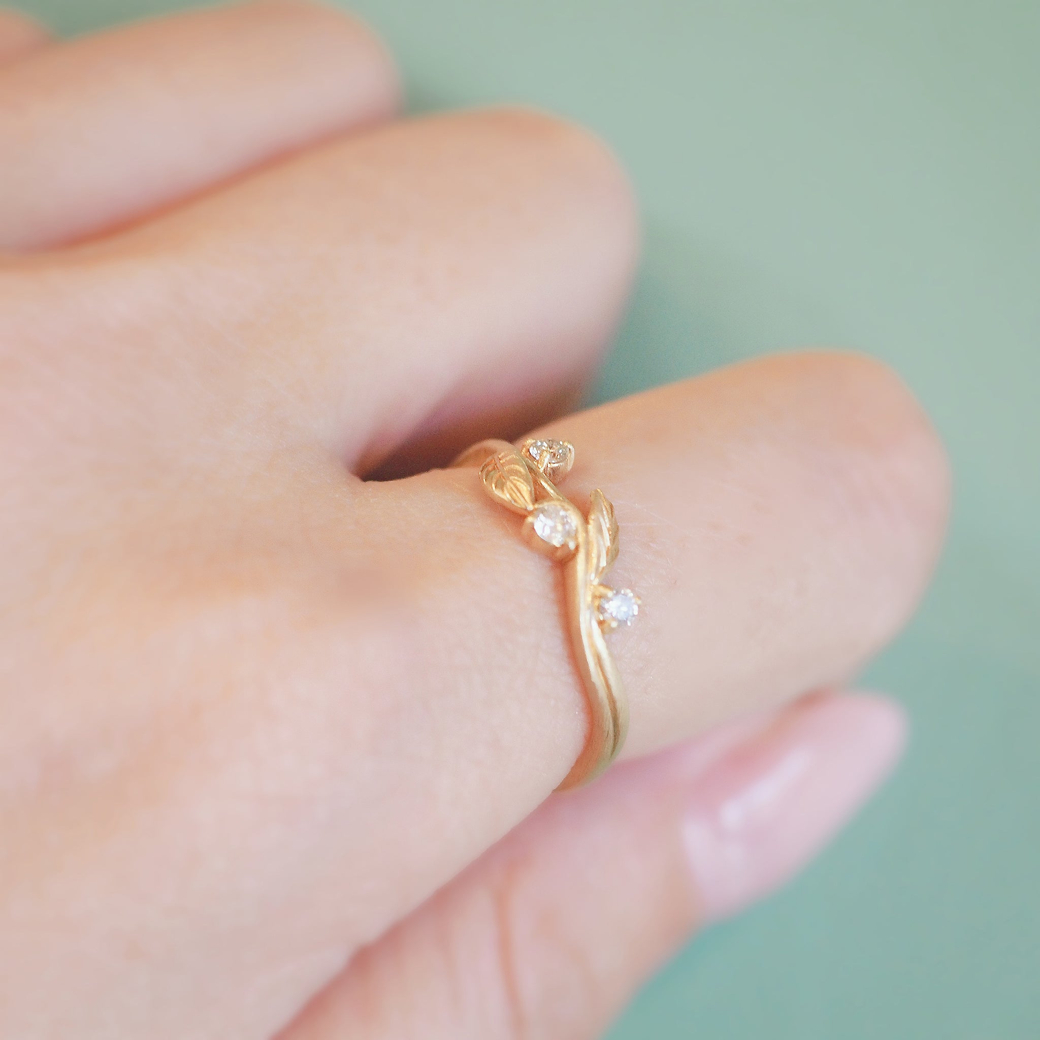 ダイヤモンド K10リング(4月誕生石)《M0090010》