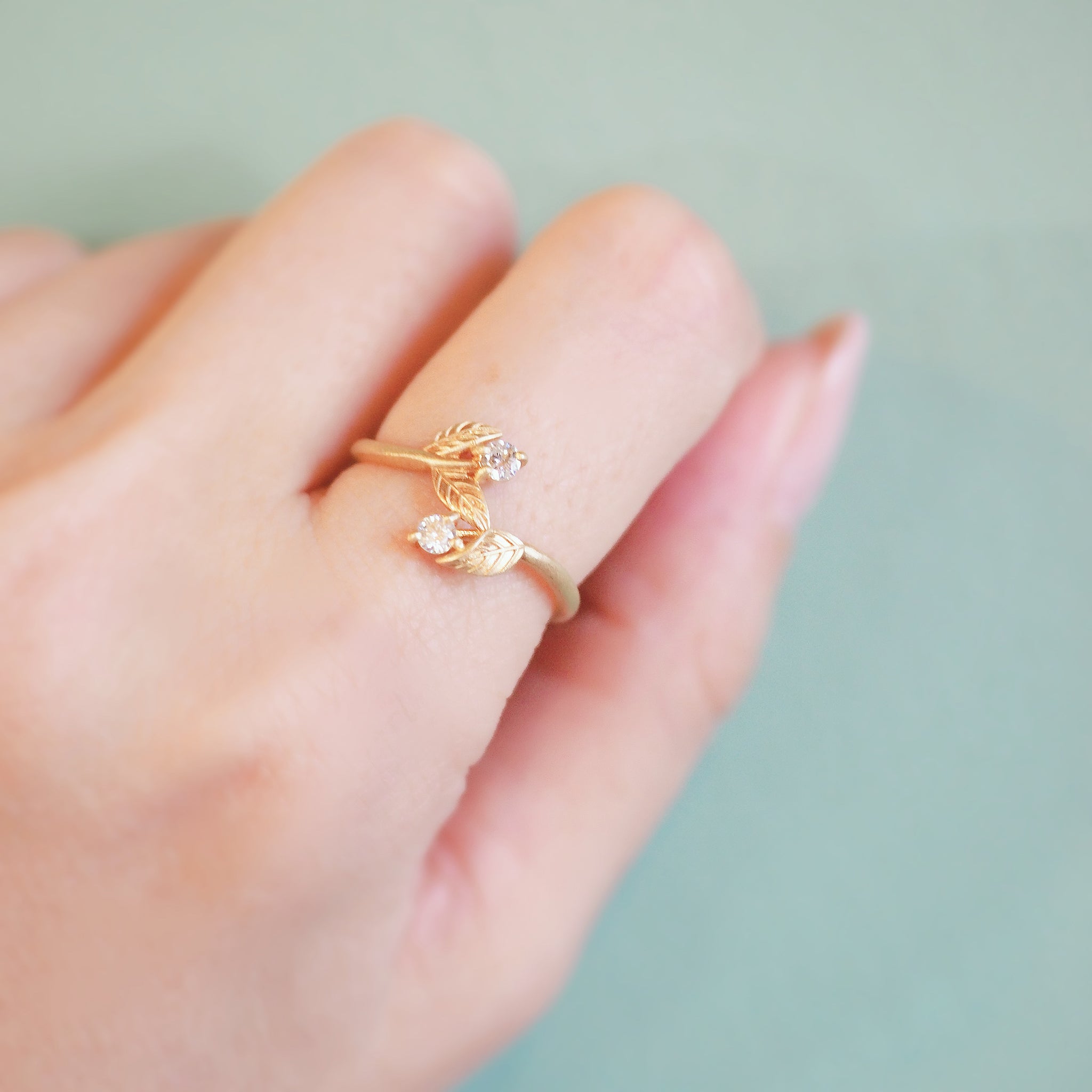 ダイヤモンド K10リング(4月誕生石)《M0090011》