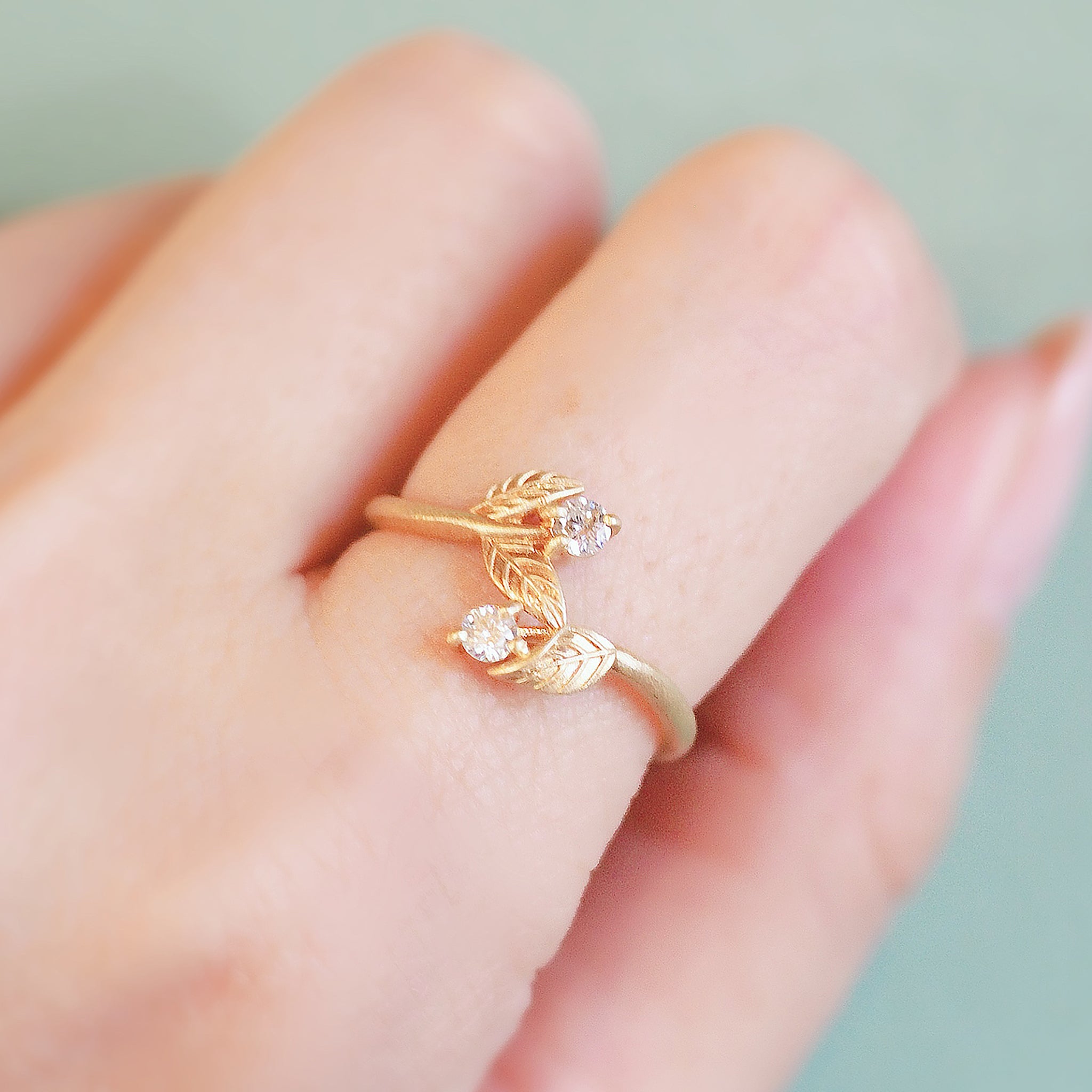 ダイヤモンド K10リング(4月誕生石)《M0090011》