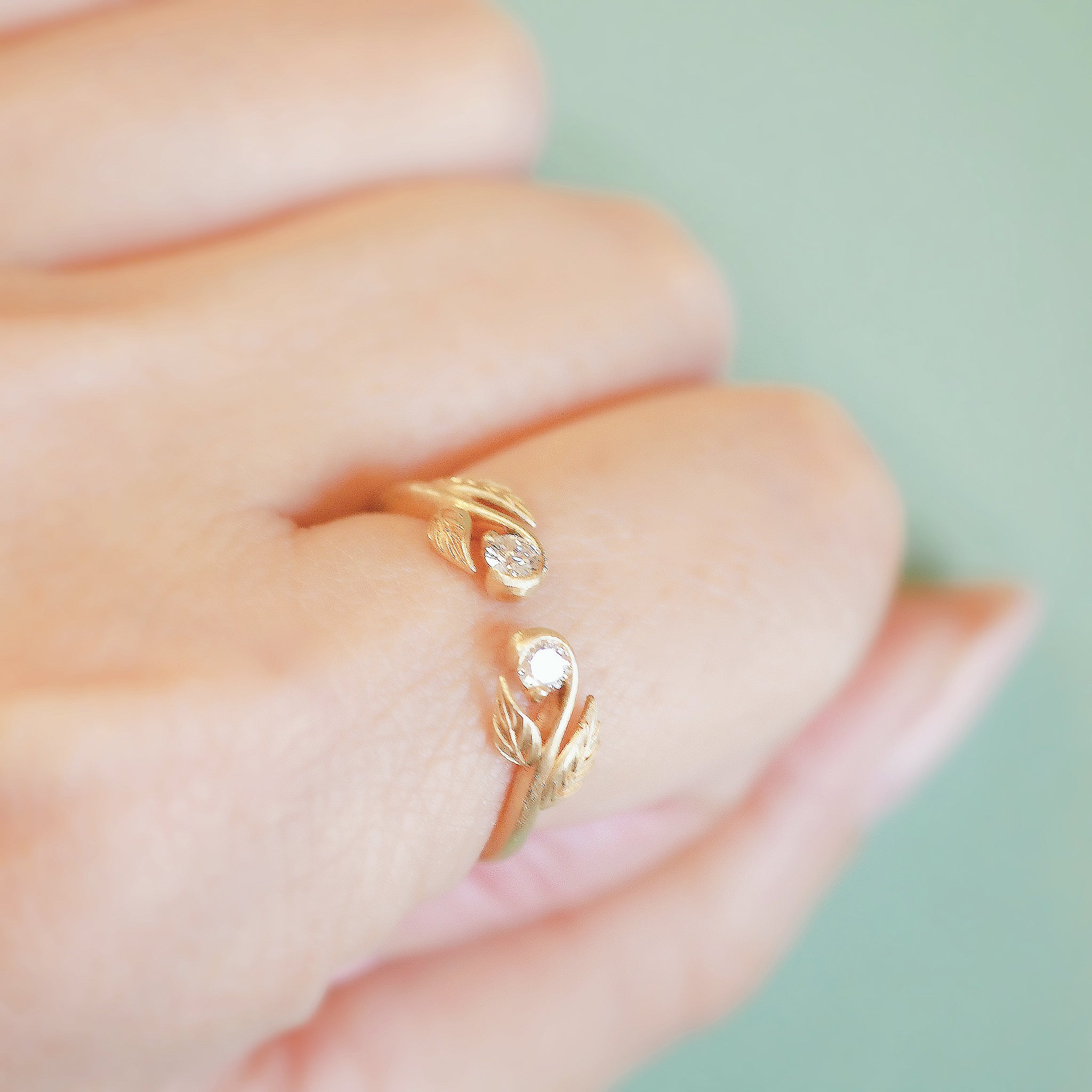 ダイヤモンド K10リング(4月誕生石)《M0090012》