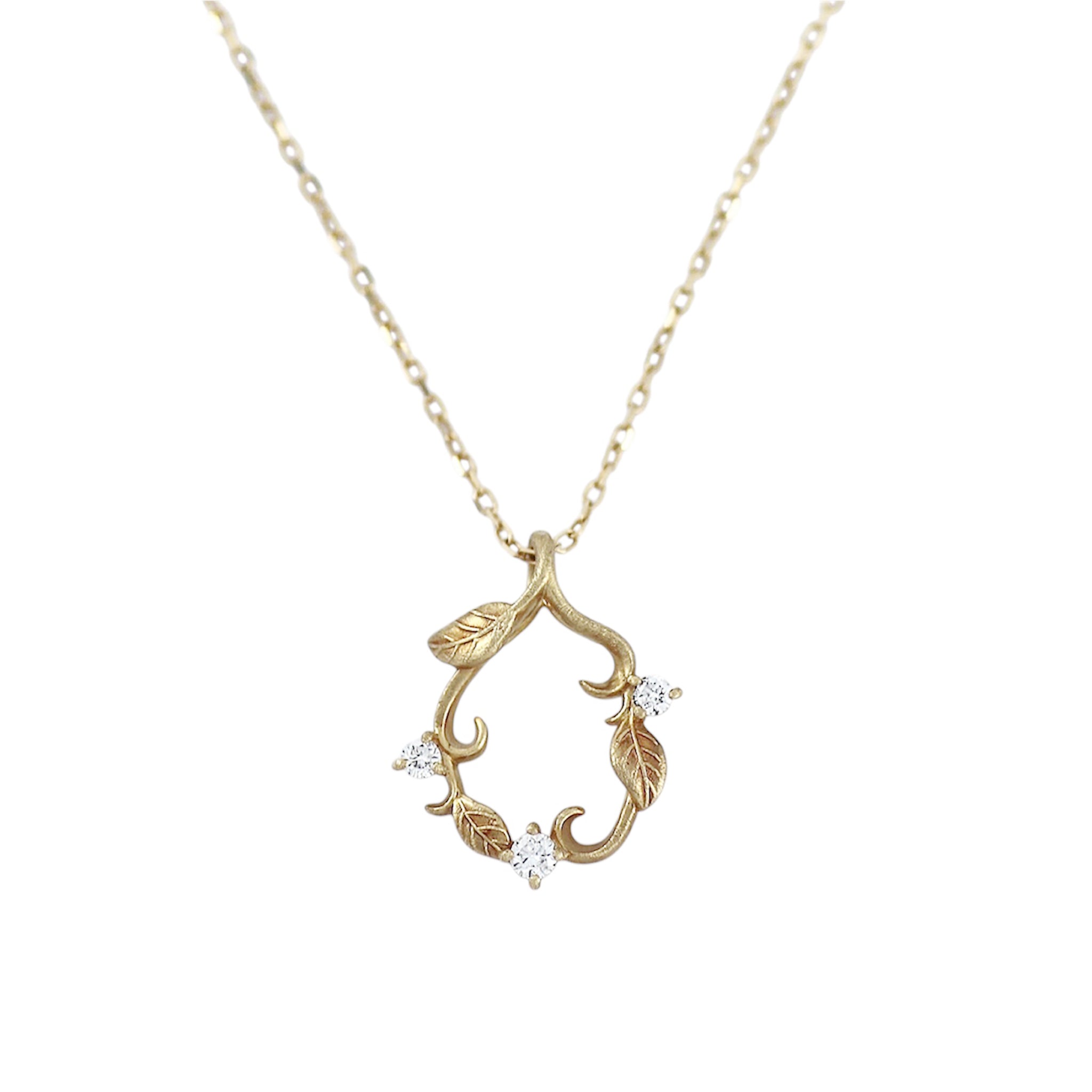 ダイヤモンド K10ネックレス(4月誕生石)《M0090014》