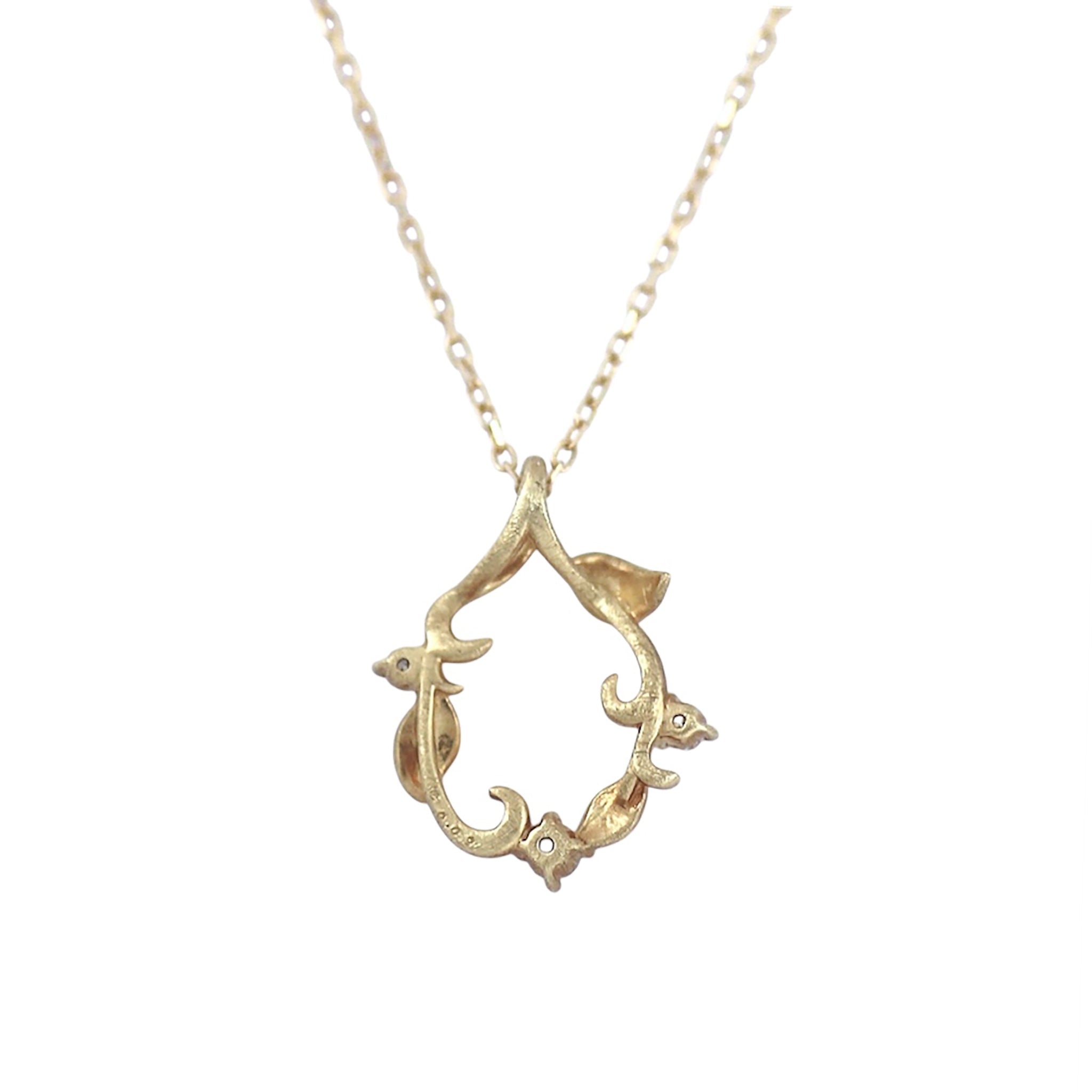 ダイヤモンド K10ネックレス(4月誕生石)《M0090014》